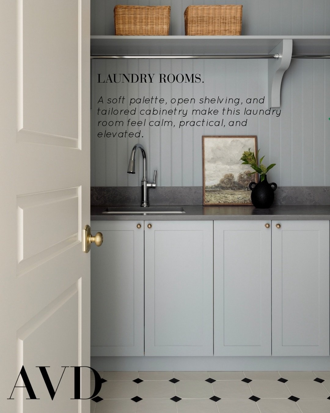 Laundry Rooms.
⠀⠀⠀⠀⠀⠀⠀⠀⠀
Functional spaces can still feel beautifully considered. Across our projects, we love designing laundry rooms with thoughtful storage, tailored millwork, layered finishes, and details that bring character into the everyday.
⠀