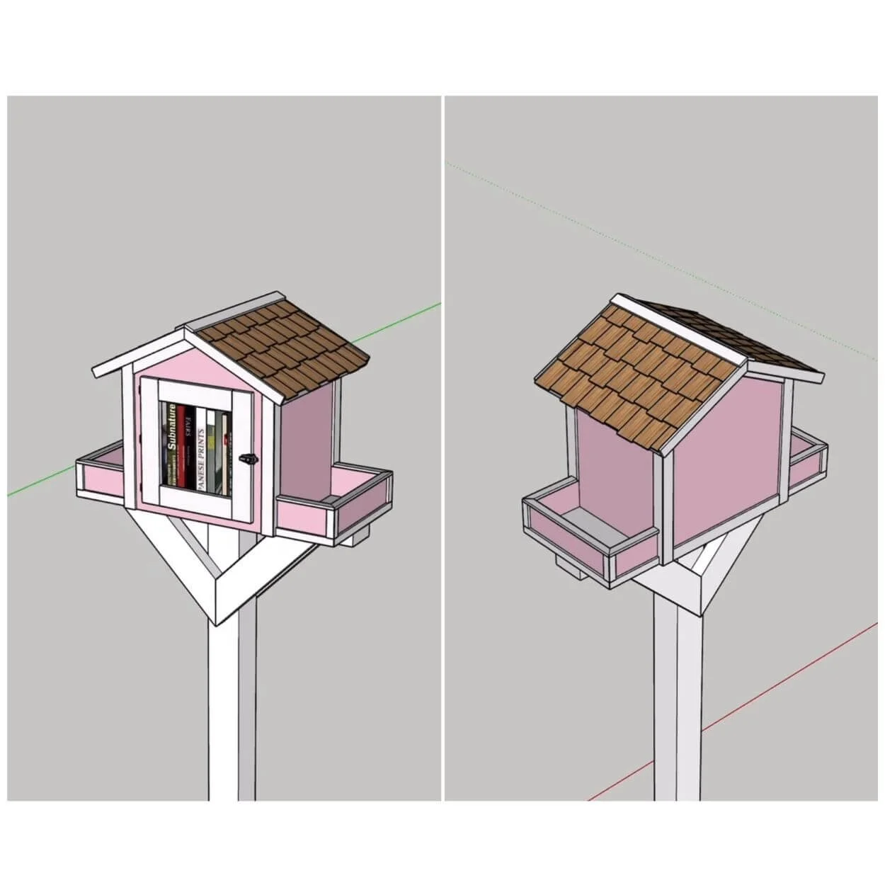 Custom Free Little Library Book Boxes in Dallas, TX — JKC Woodwork