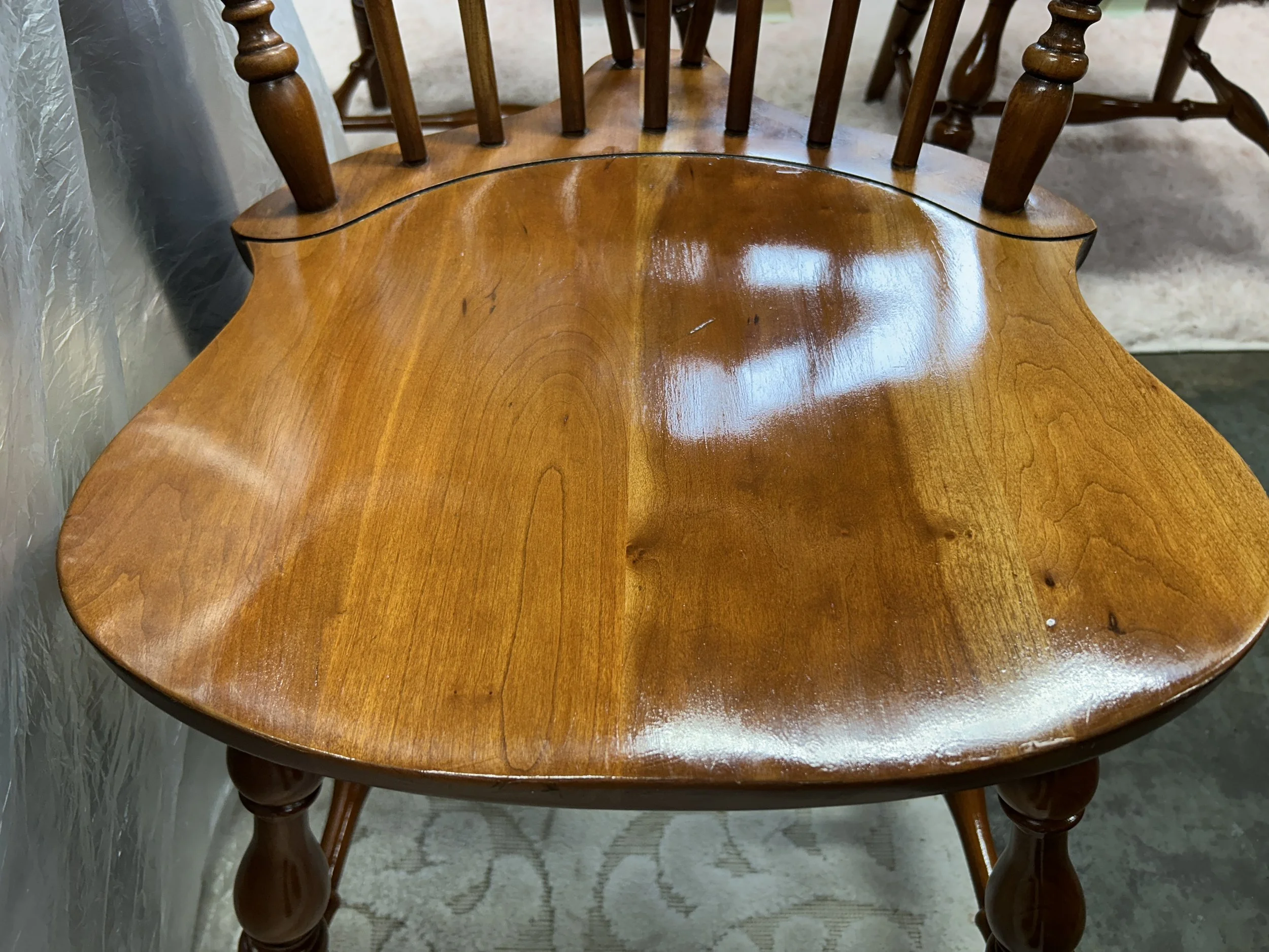 Custom Client Cherry  Dining Chairs Restoration