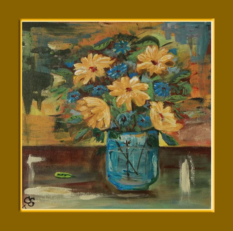 Sweet Sunflower Sunday framed.JPG