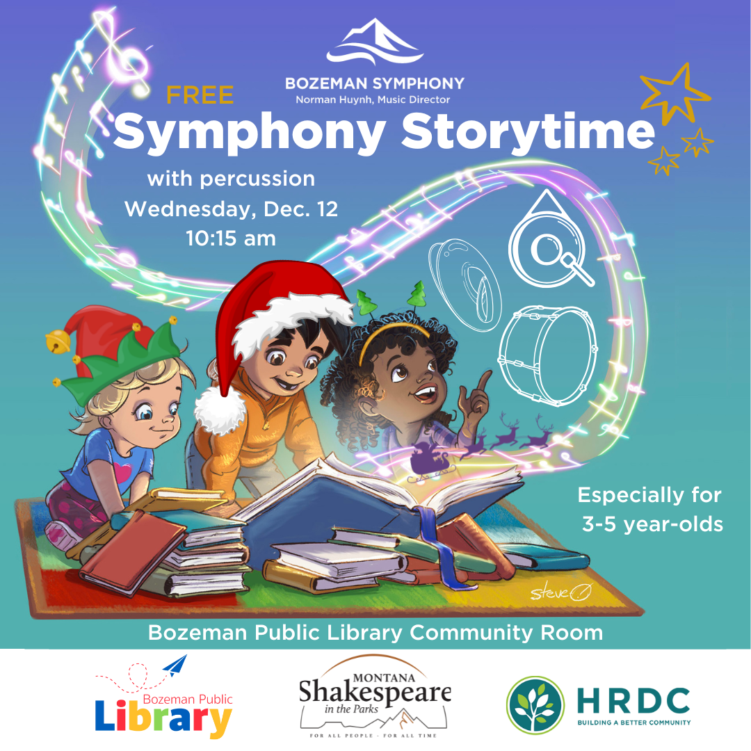 Bozeman Symphony’s Storytime with Percussion is Wednesday