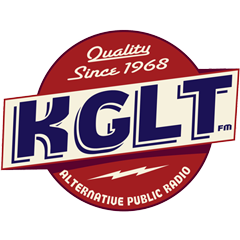 The logo for KGLT