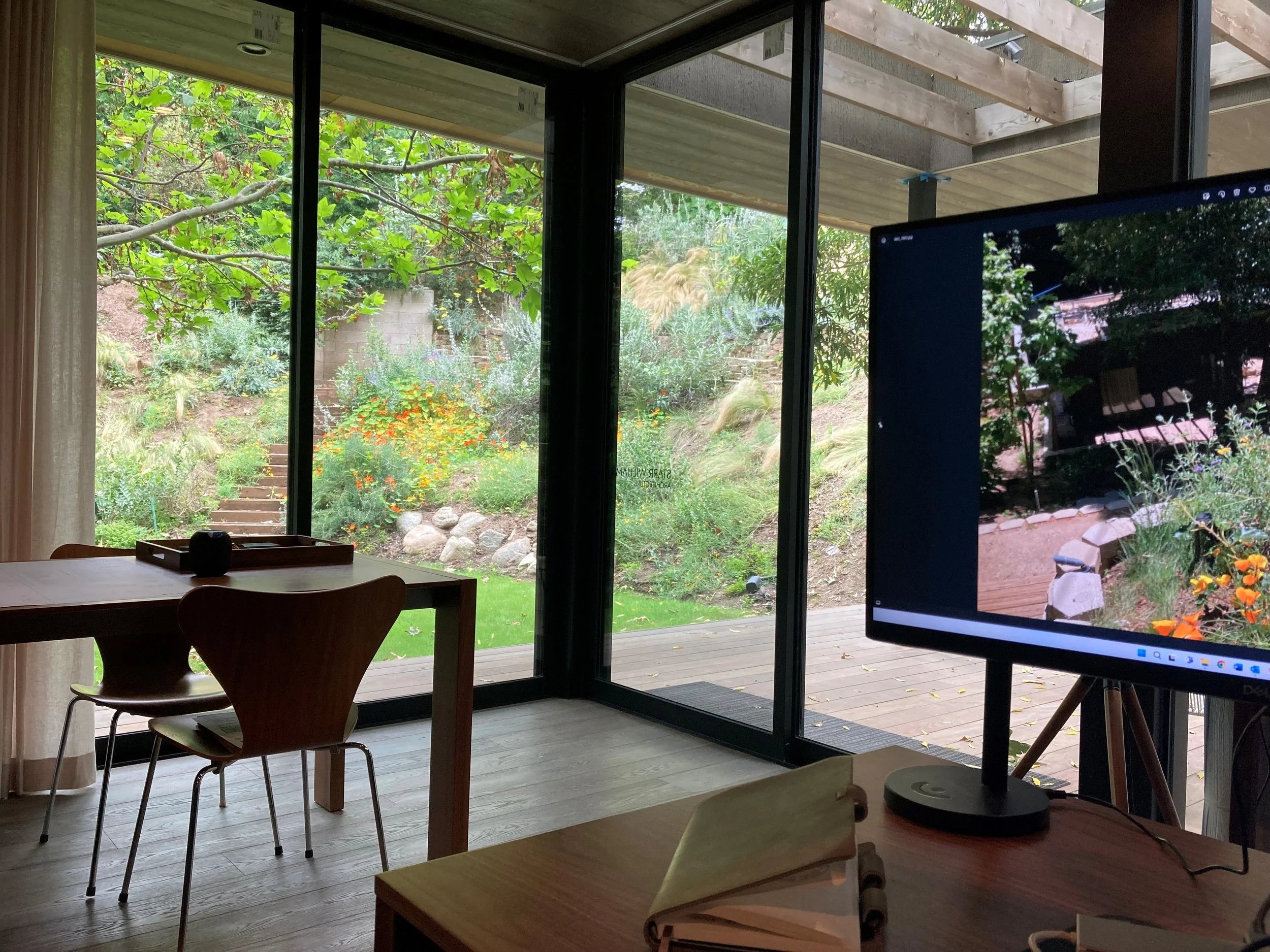 SW Studio interior window wall