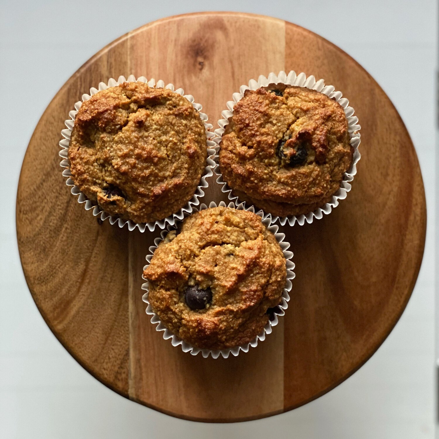 Almond Flour (gluten free) Banana Blueberry Muffins