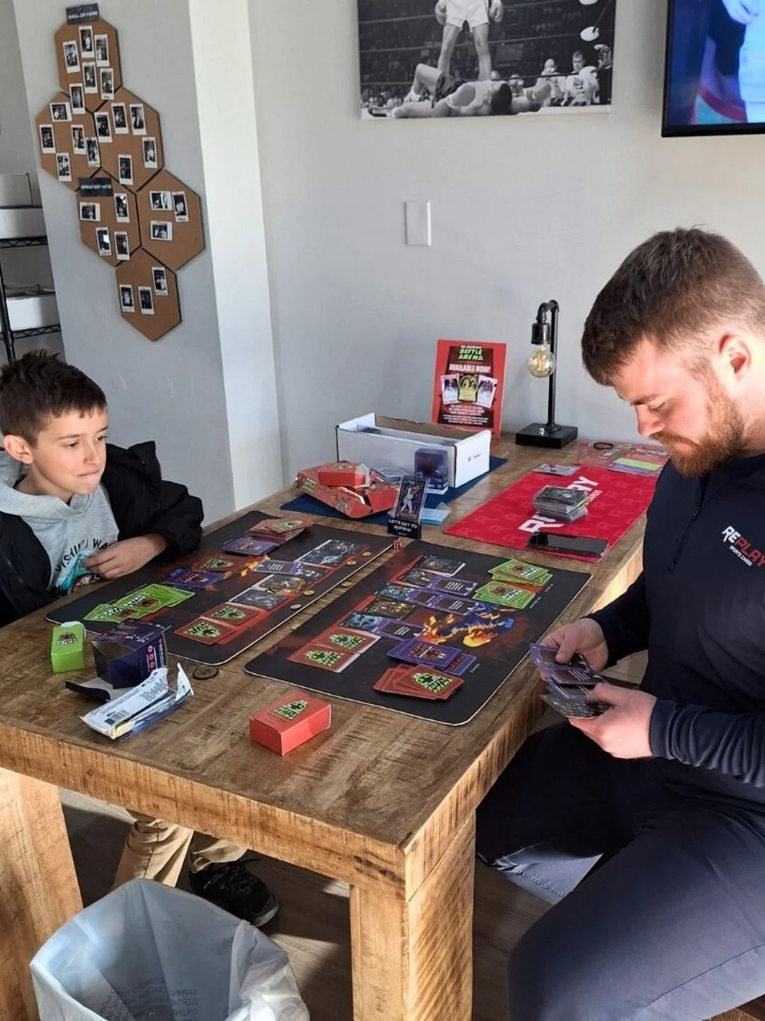 sports kid birthday themes sports card trading