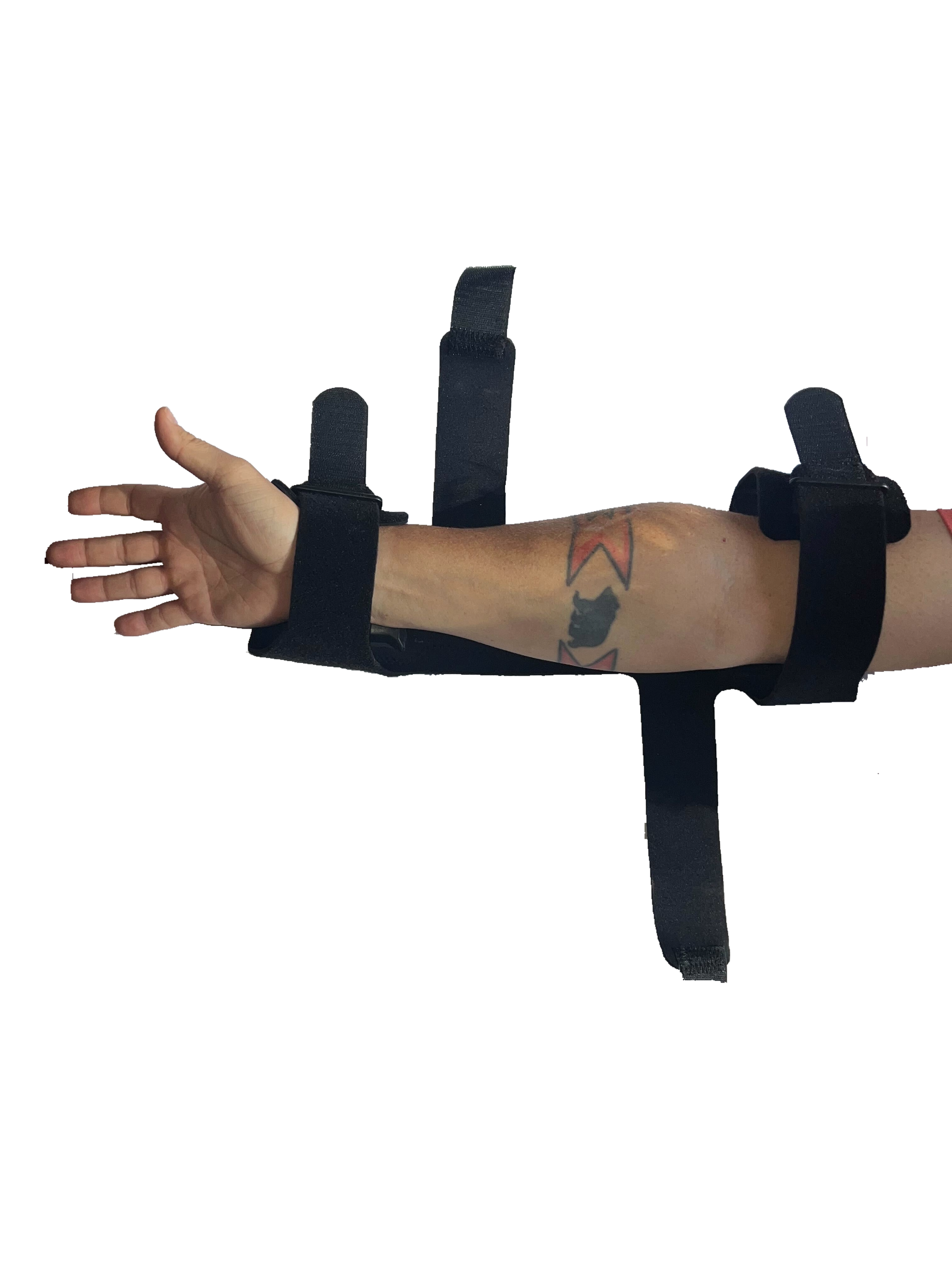 1. Place arm into sleeve