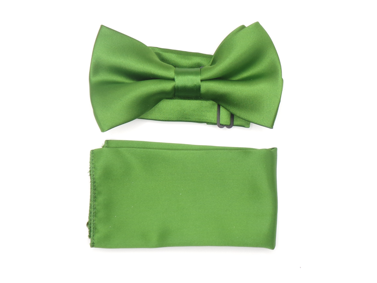 Clover Green Bowtie with Pocket Square $17.95