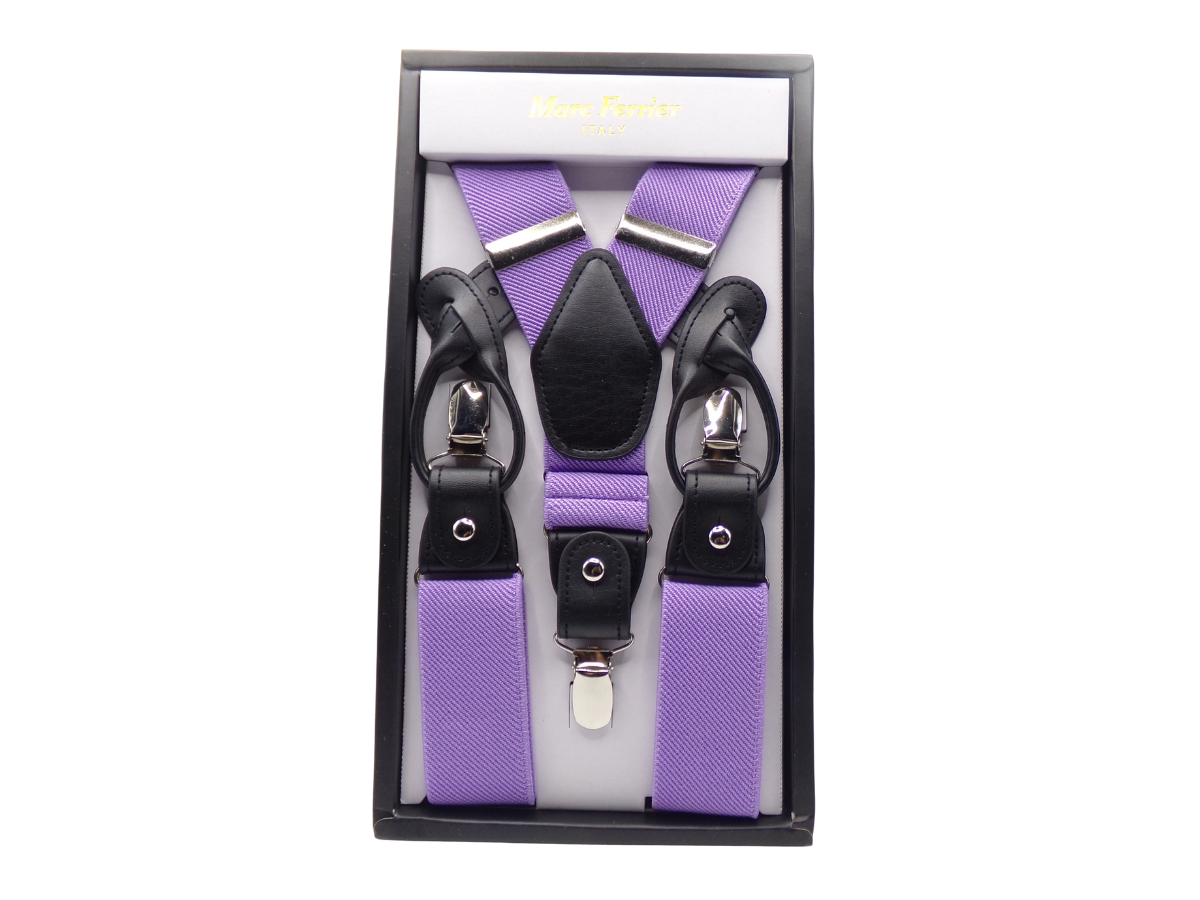 Lavender Suspenders $28.50