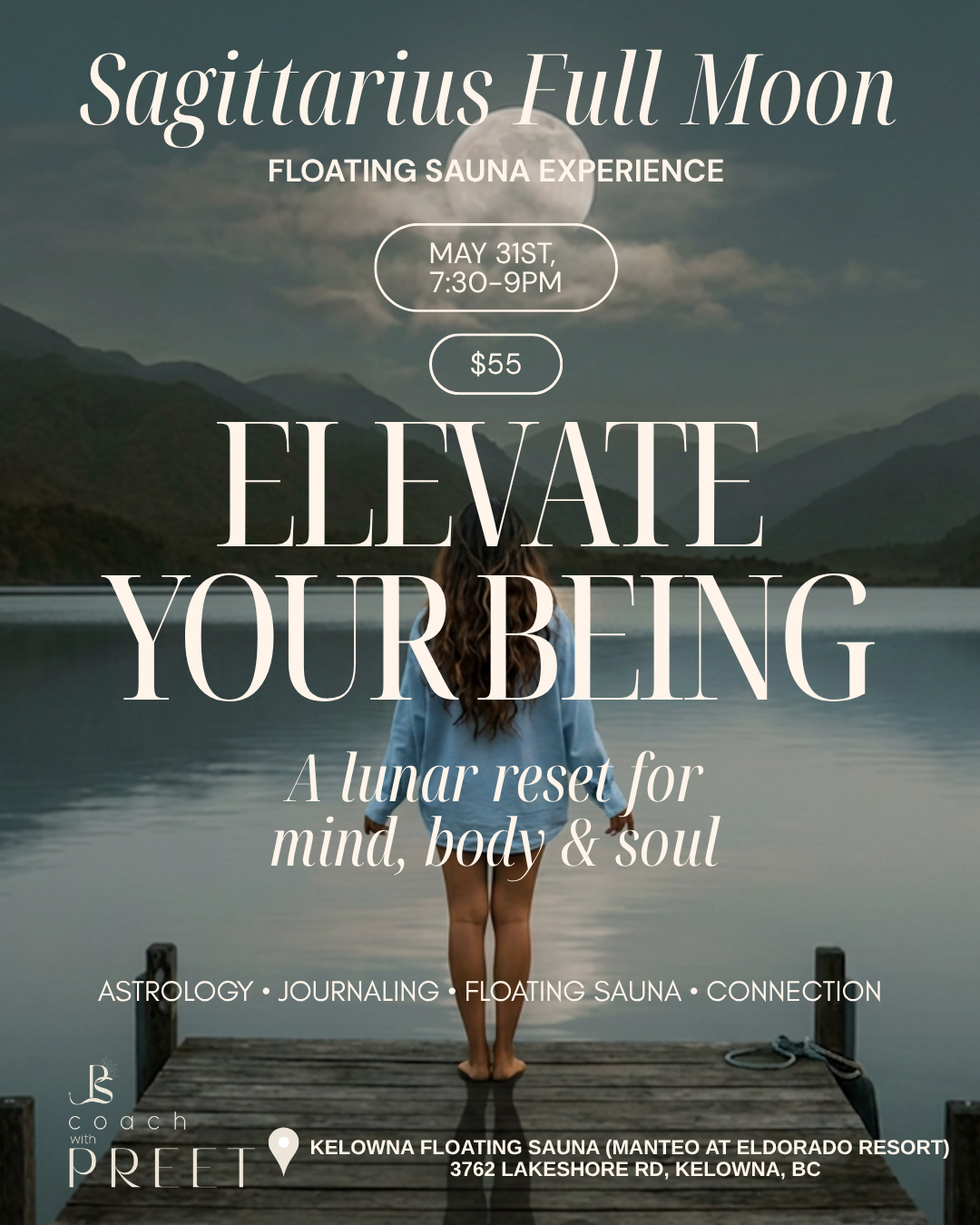 Sagittarius Full Moon Floating Sauna Experience