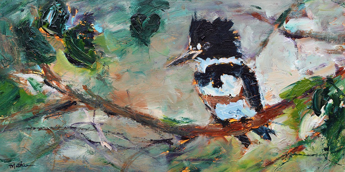 Christopher Mathie - Lady Kingfisher
acrylic 12x24
$850