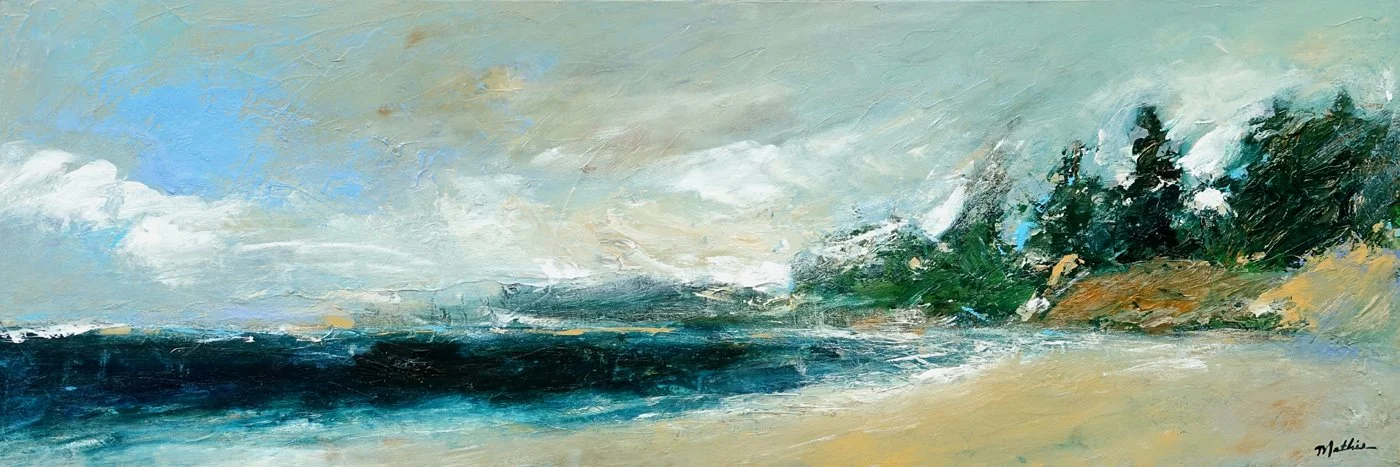 Christopher Mathie -  Sea Breeze  
acrylic 20x60 
$2,900
