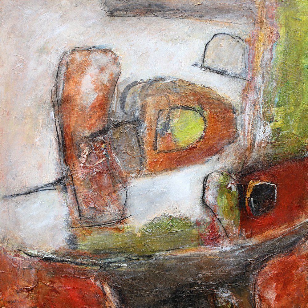 Christopher Mathie 
 Advanced Form II  
acrylic on canvas 
36x36 
$3,000