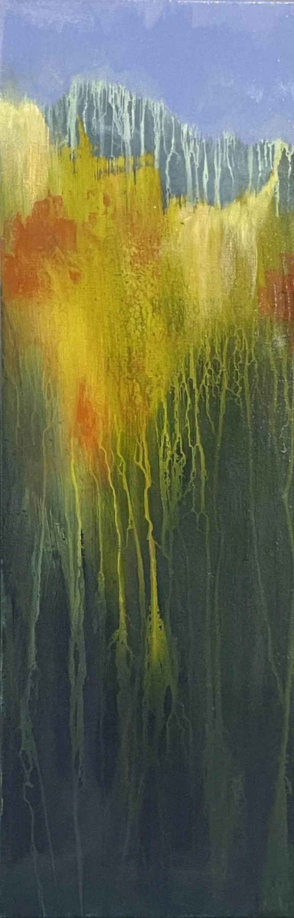 Lisa Lamoreaux -  Nourishing Rain  
acrylic 24x10 
$495