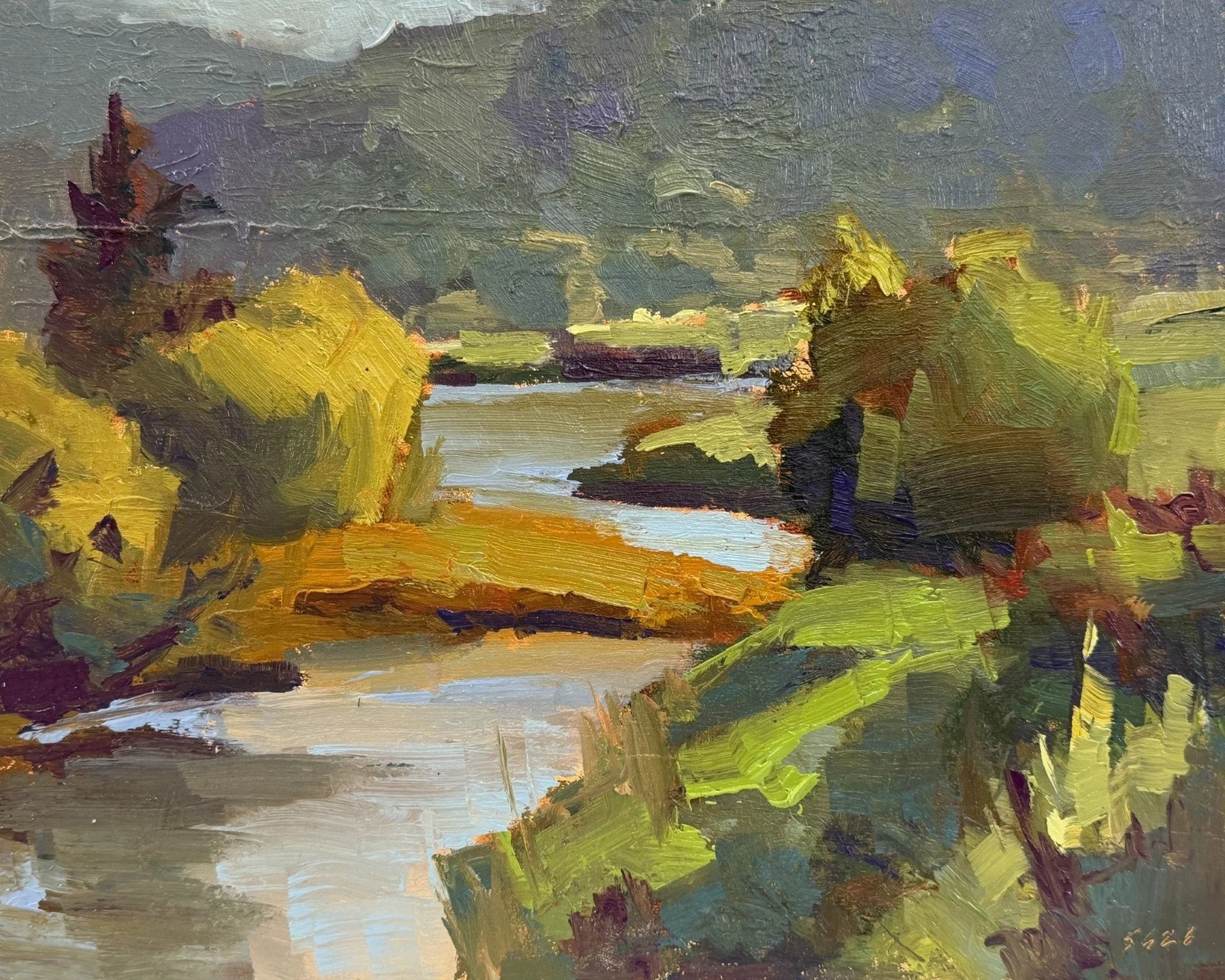 Scott Gellatly 
 Little Nestucca  
8x10 
oil on panel 
$600