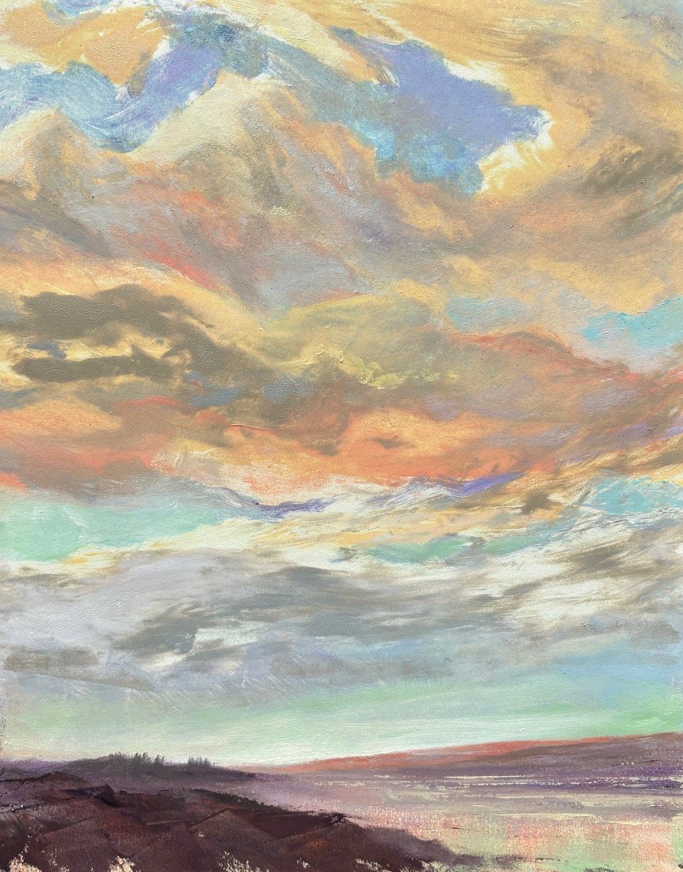 Leigh Knowles 
 Sound Light  
14x11 
monotype oil based ink on cotton paper (1 of 1) 
$780