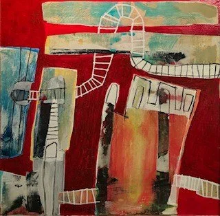 Billy Kincaid 
 Untitled VIII  
25x25 
acrylic latex plaster varnish on panel 
$1,500