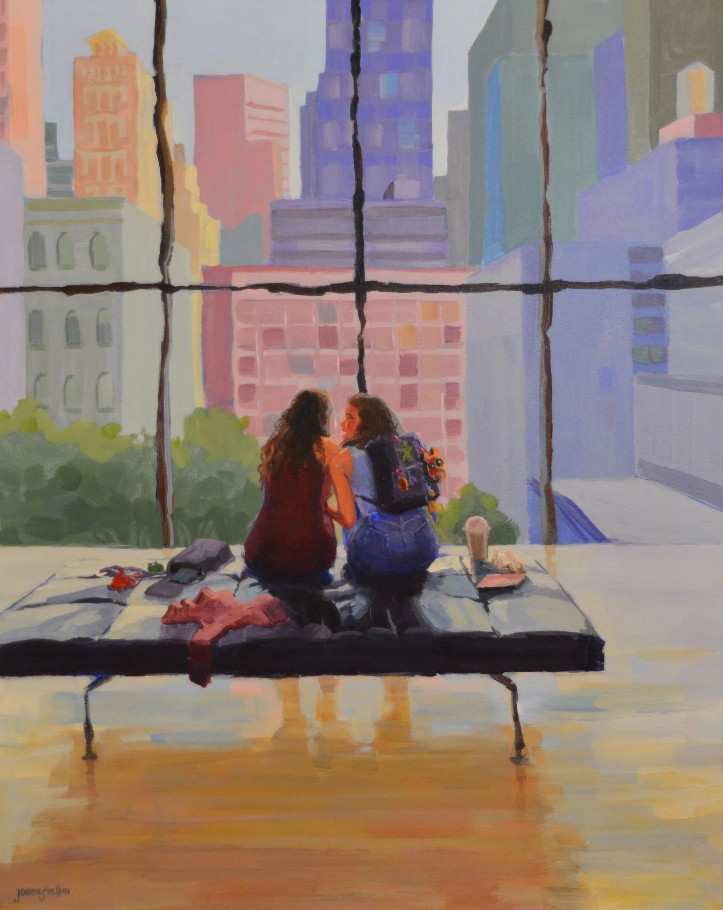 Joanne Shellan 
 Their Own World  
20x16 
acrylic on panel 
$900