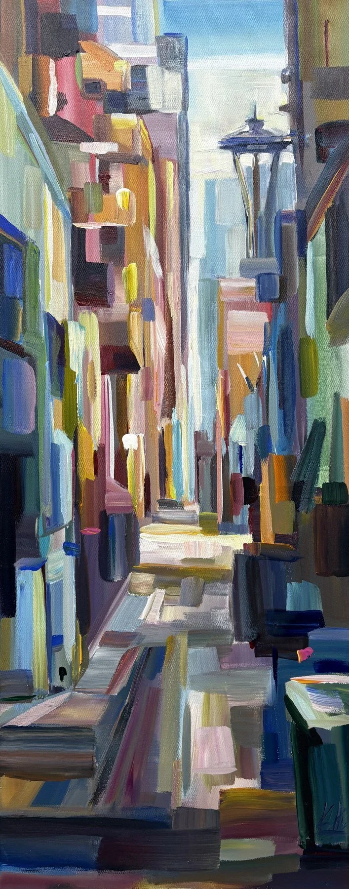 Brooke Borcherding 
 Urban Hallway  
40x16 
acrylic on canvas 
$1,800