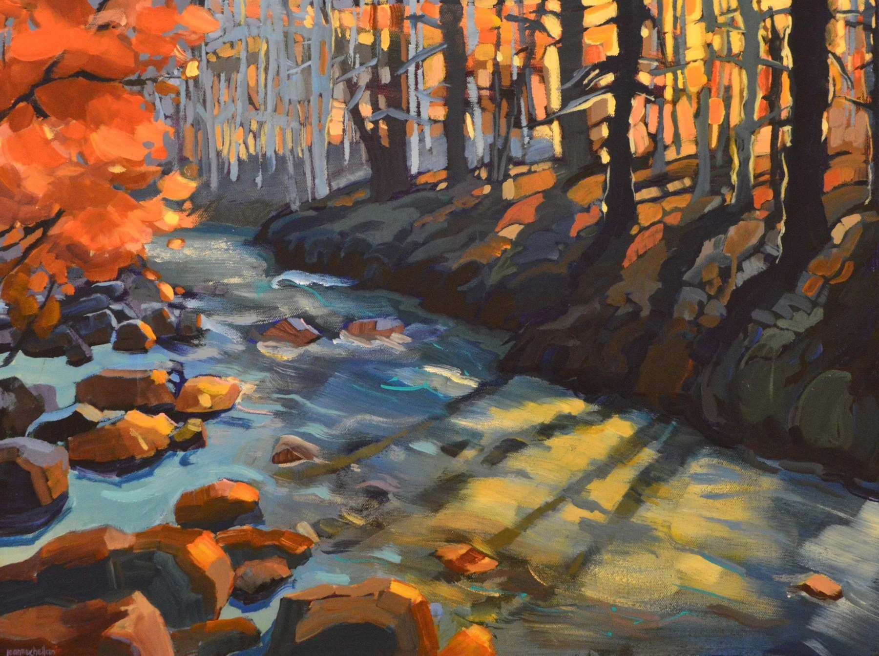 Joanne Shellan 
 Chasing Light  
18x24 
acrylic on canvas 
$1,200