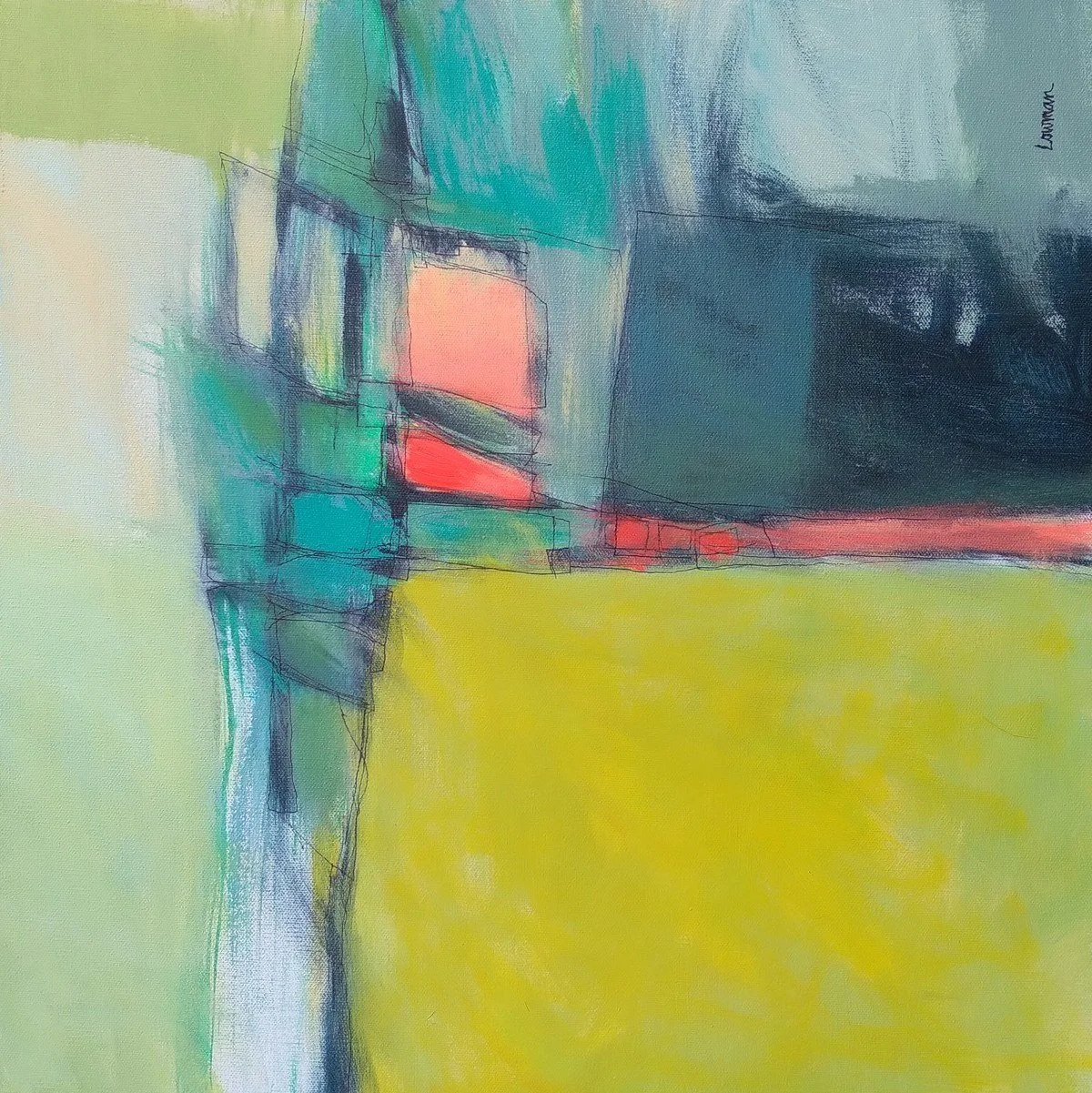 Leon Lowman -  After Hours  
acrylic 20x20 
$600