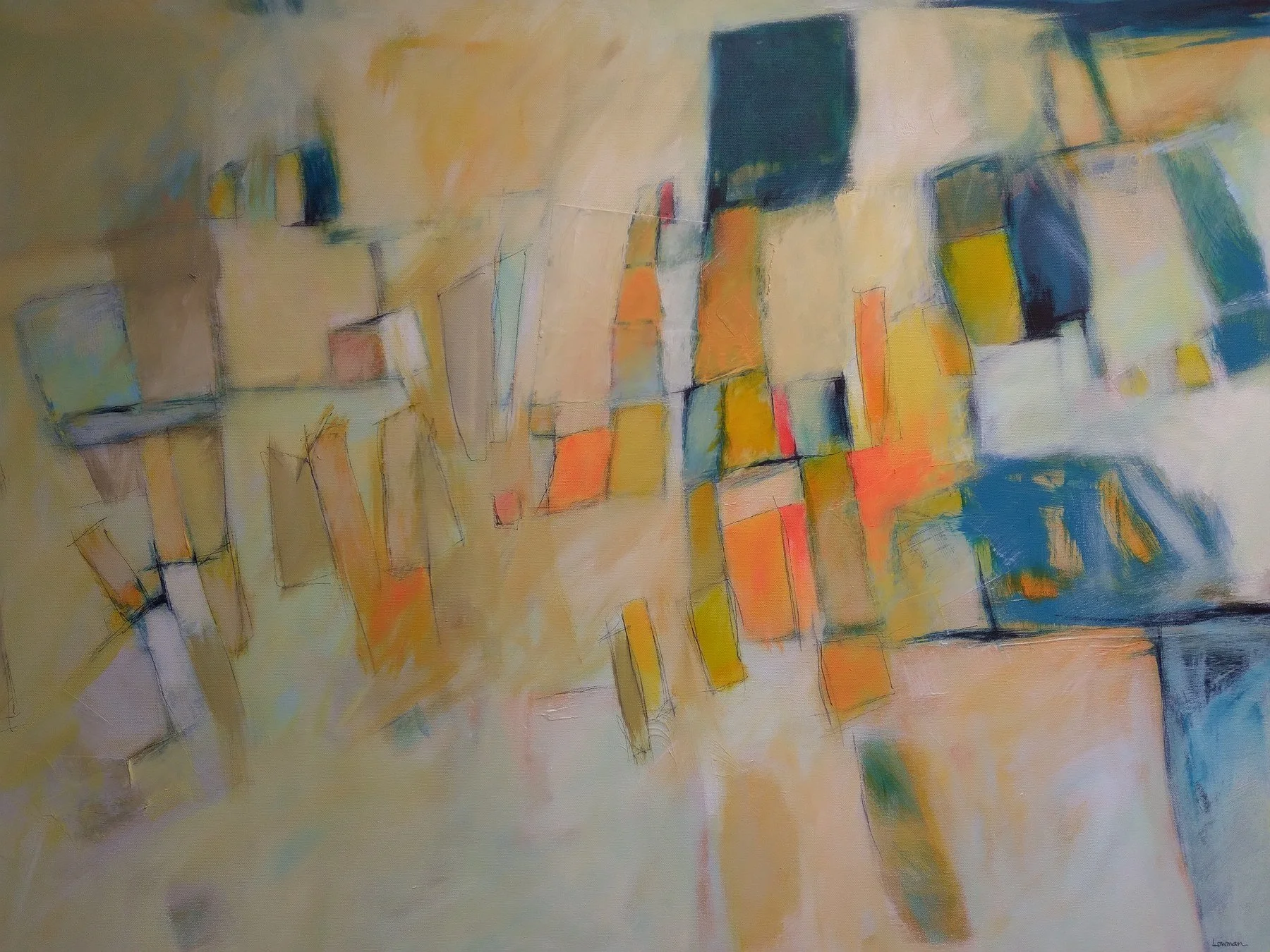 Leon Lowman -  Fun in the Tropics  
acrylic 30x40 
$1,500