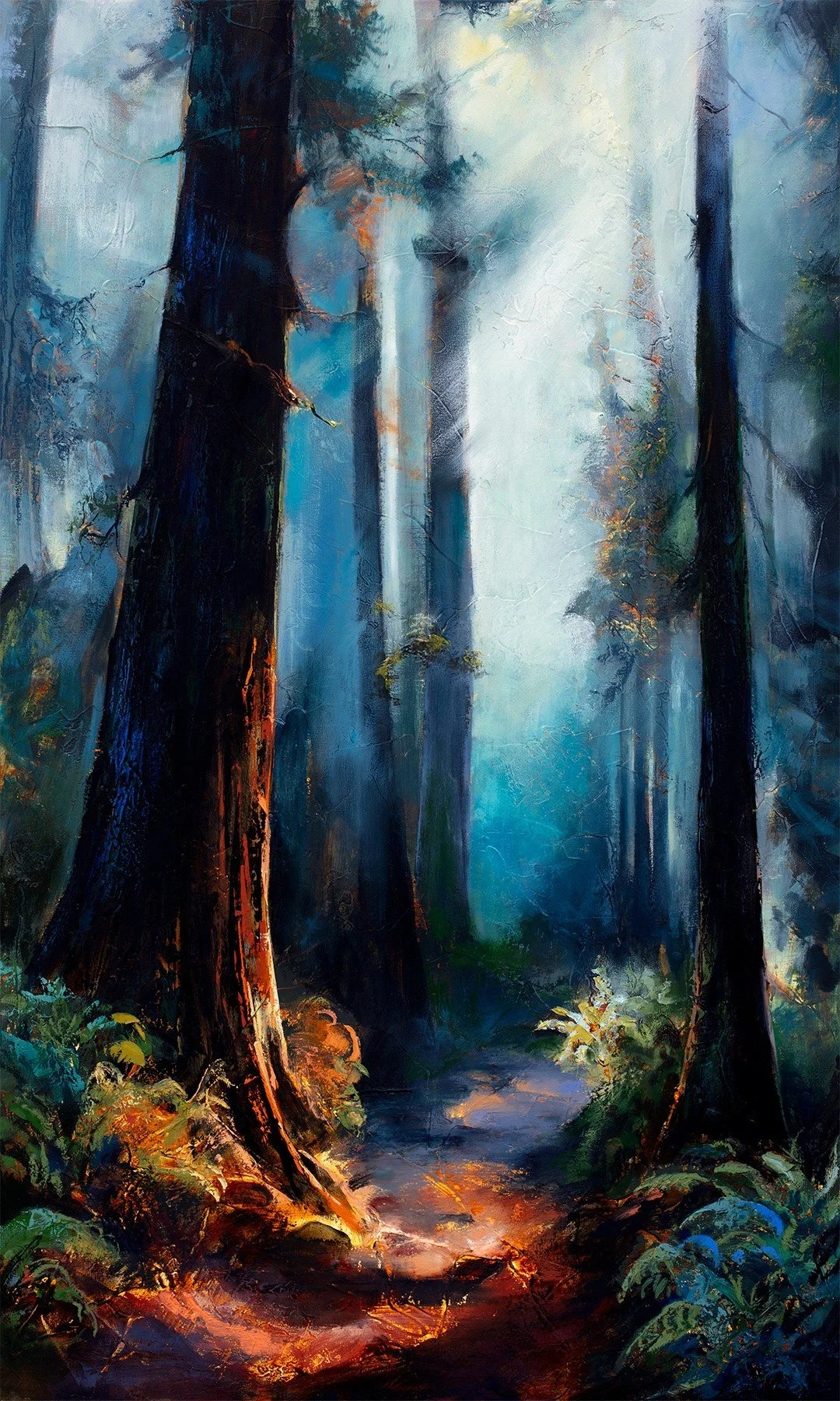 Chuck Gumpert 
 Forest Walk 12  
60x36 
oil & mixed media 
$5,400