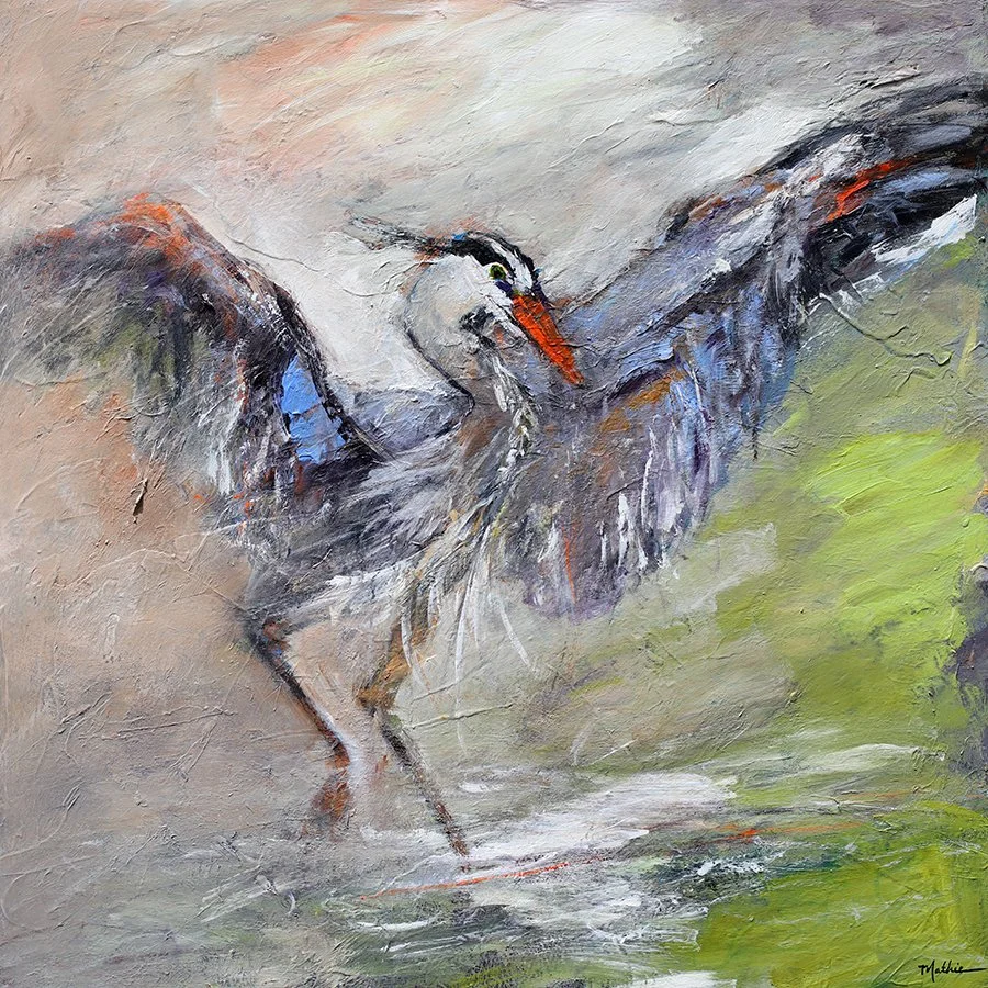 Christopher Mathie 
 Dance Party  
30x30 
acrylic on canvas 
$2,400