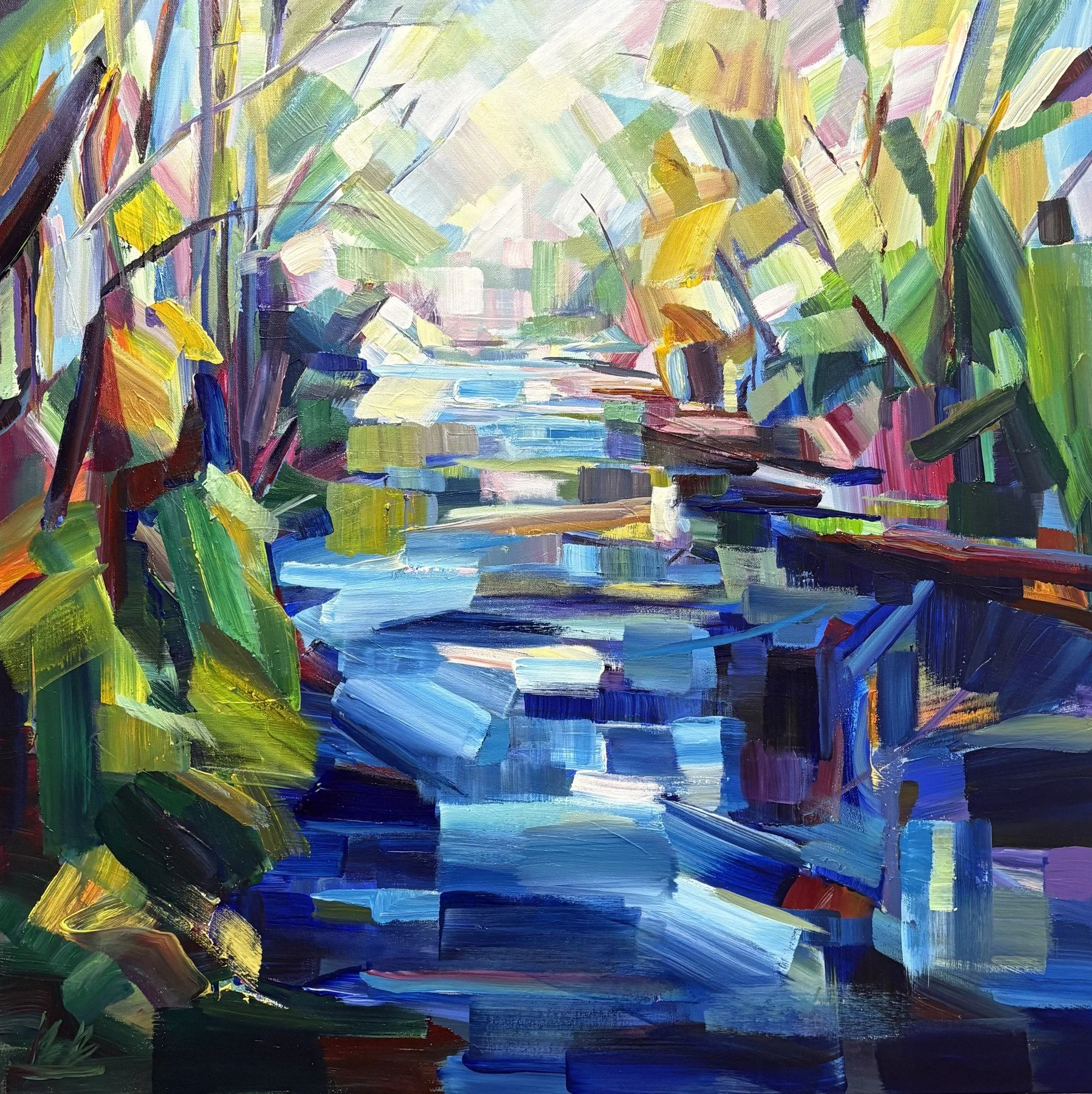 Brooke Borcherding 
 Kaleidoscope  
acrylic on canvas 
36x36 
$2,900