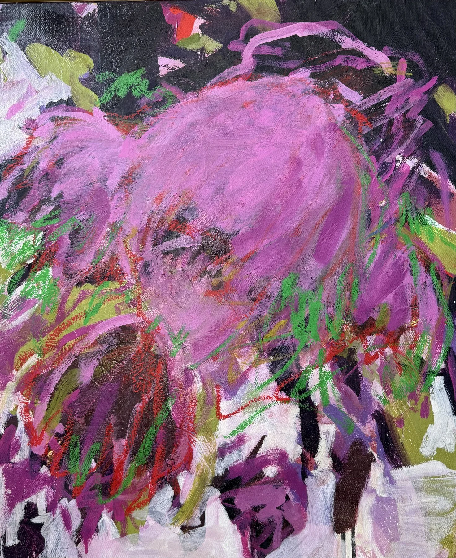 Cheryl Zahniser 
 Branching Out  
24x20 
oil and oil pastel on canvas 
$1,500