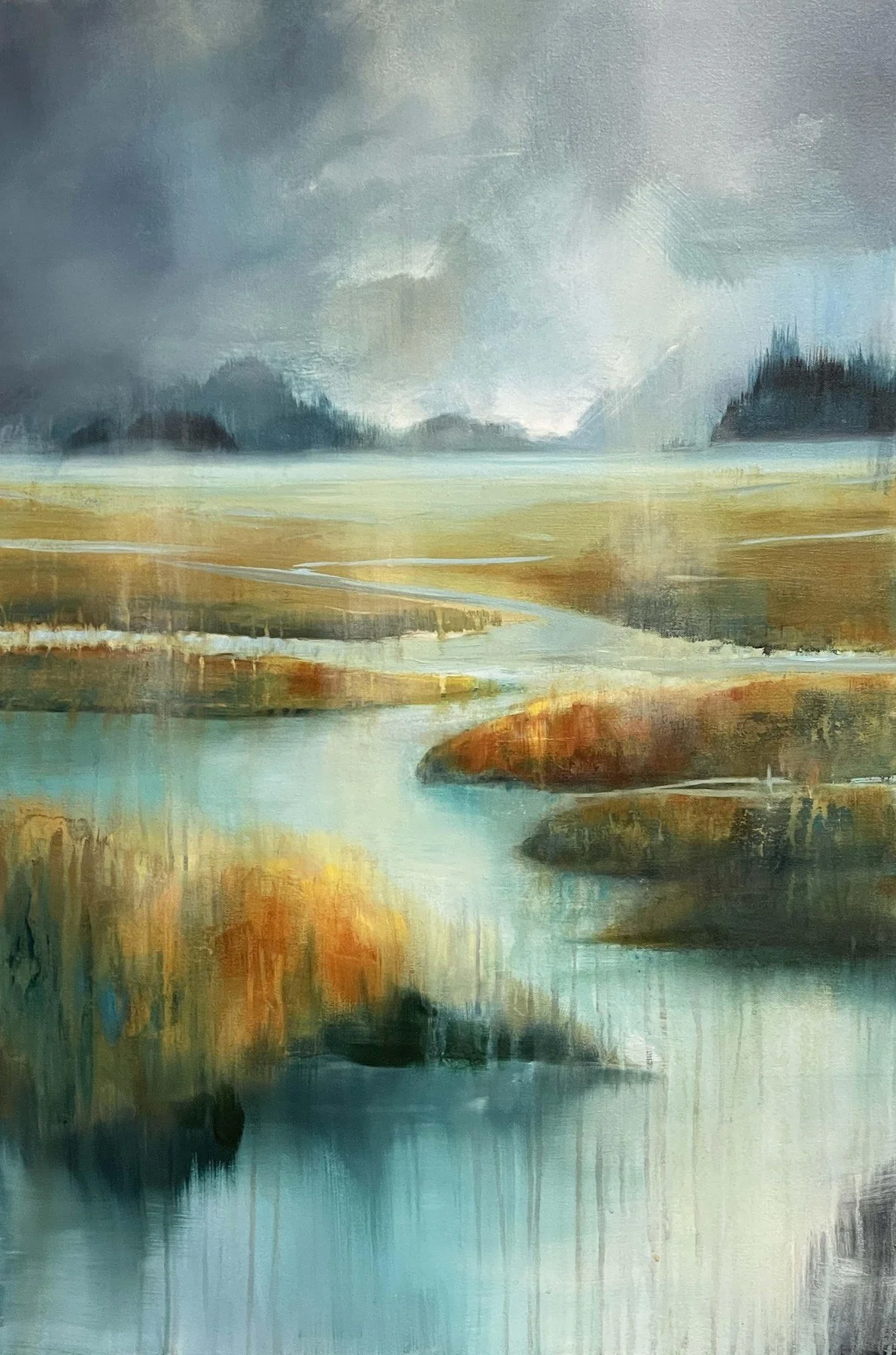 Lisa Lamoreaux -  When Shadows Break  
acrylic 36x24 
$2,000