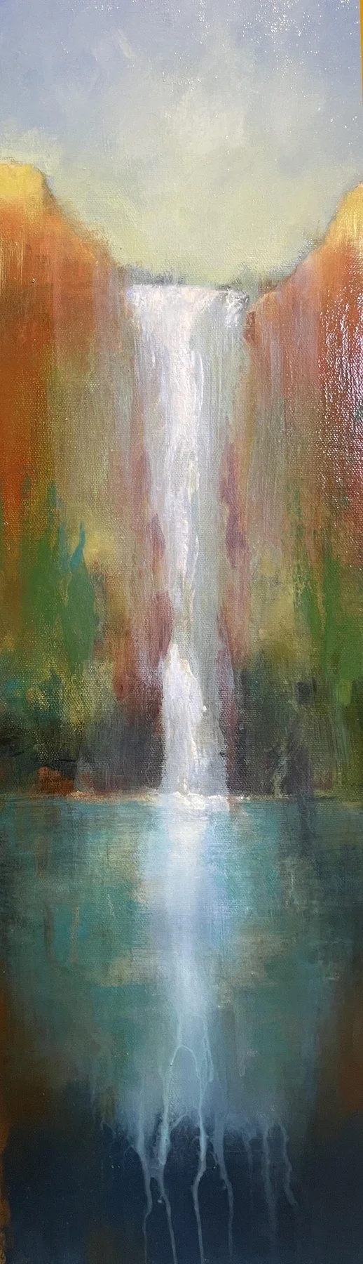 Lisa Lamoreaux -  Clearing  
acrylic 24x10 
$495
