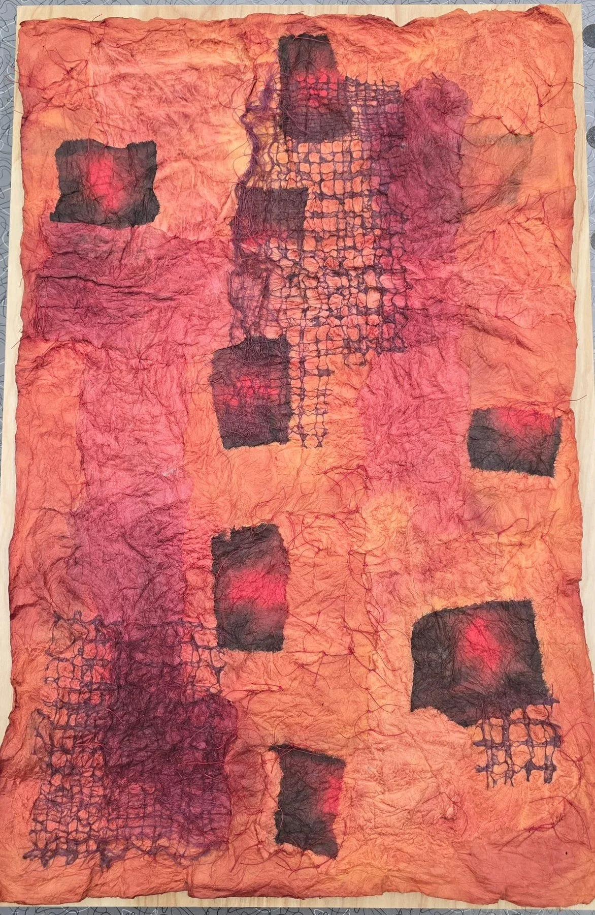 Zia Gipson 
 They Were Lost  
28x19 
Felted Japanese paper 
$1,500