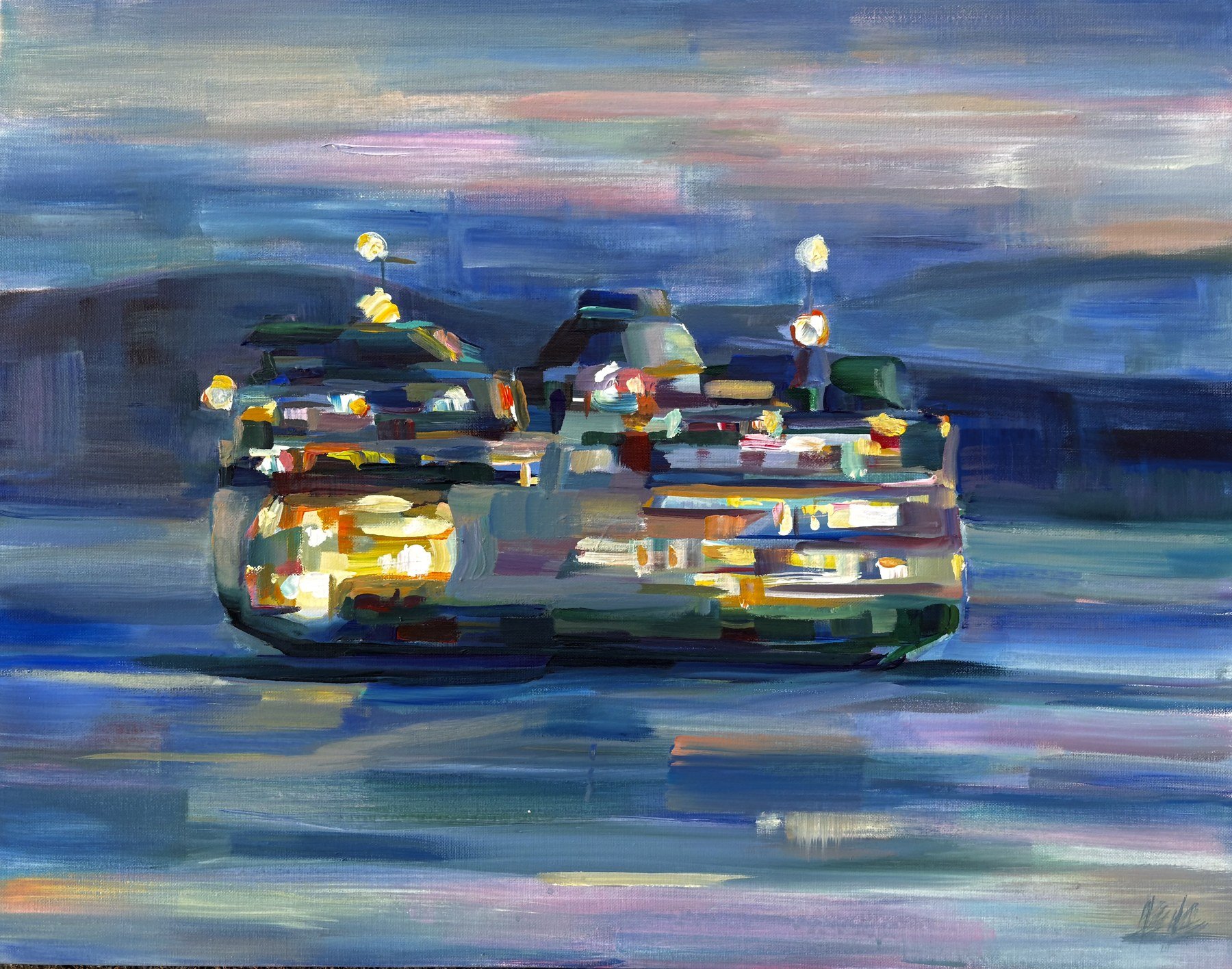 Brooke Borcherding 
 Twinkle Time  
22x28 
acrylic on canvas 
$1,500