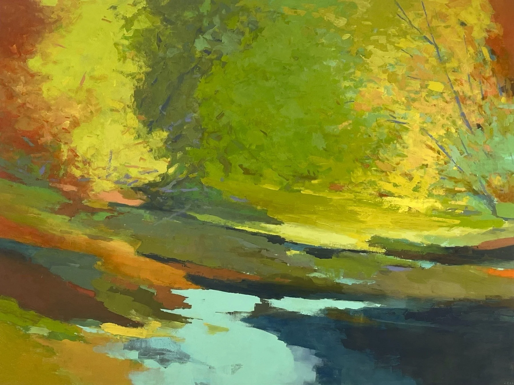 Scott Gellatly 
 Move Inwards  
36x48 
oil on panel 
$6,400