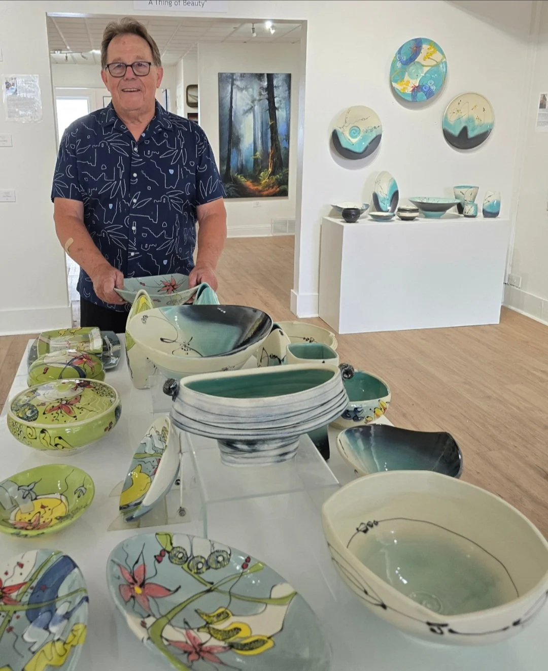 Loren Lukens summer pottery show at Alki Arts 2025