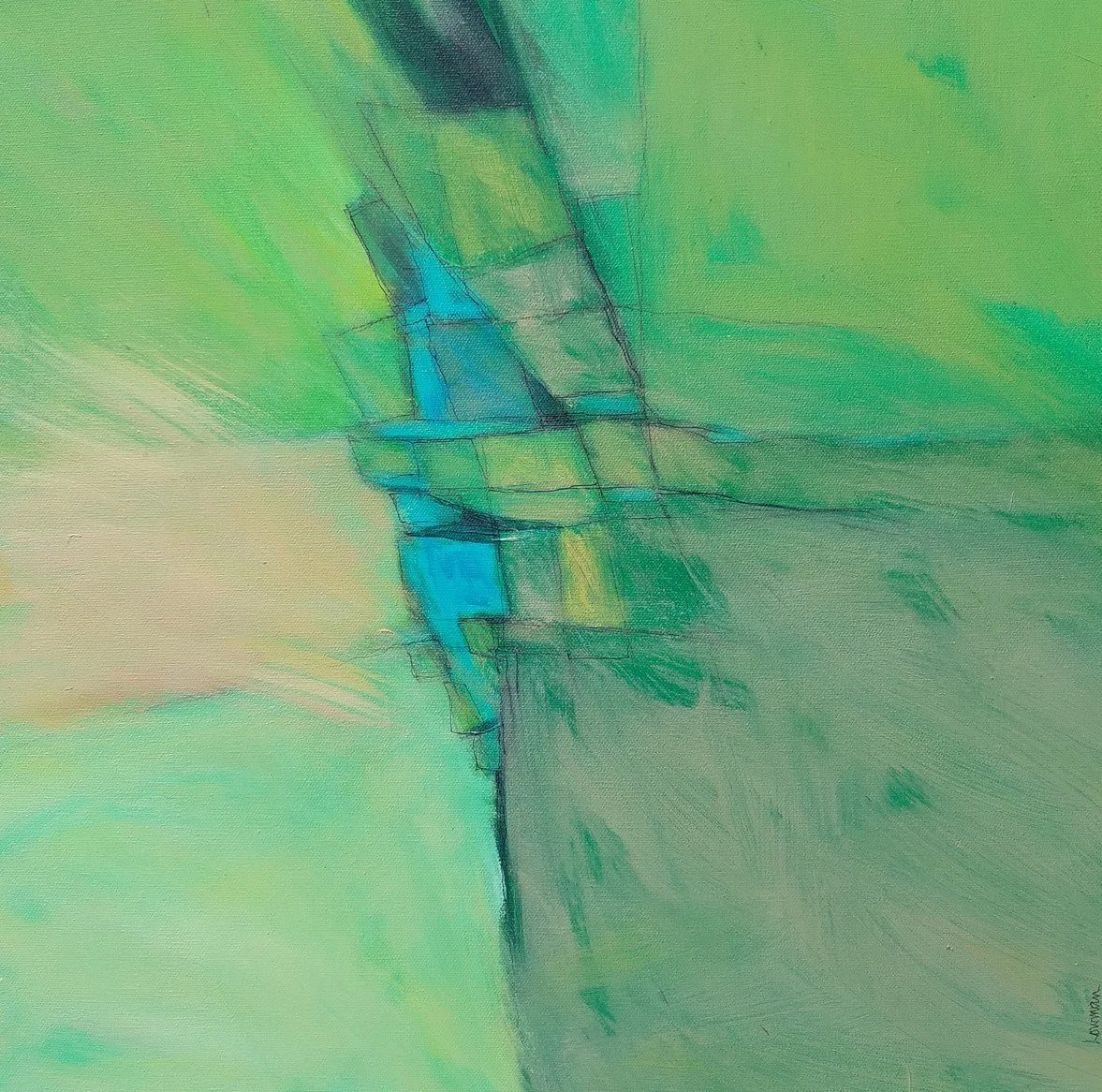 Leon Lowman -  Magic Moment  
acrylic 20x20 
$600