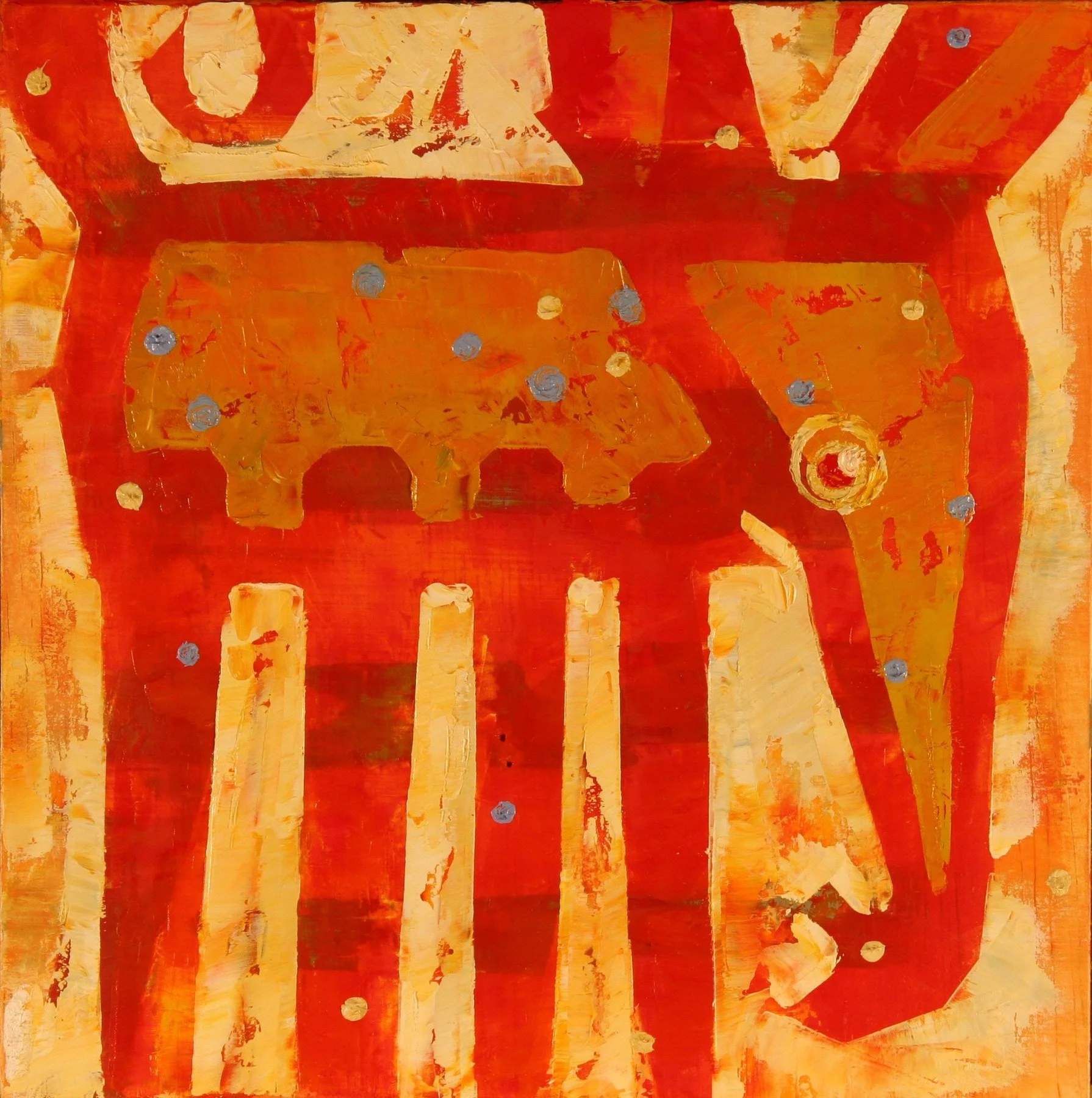 Garreth Schuh 
 Party Favor  
8x8 
oil on plywood 
$300