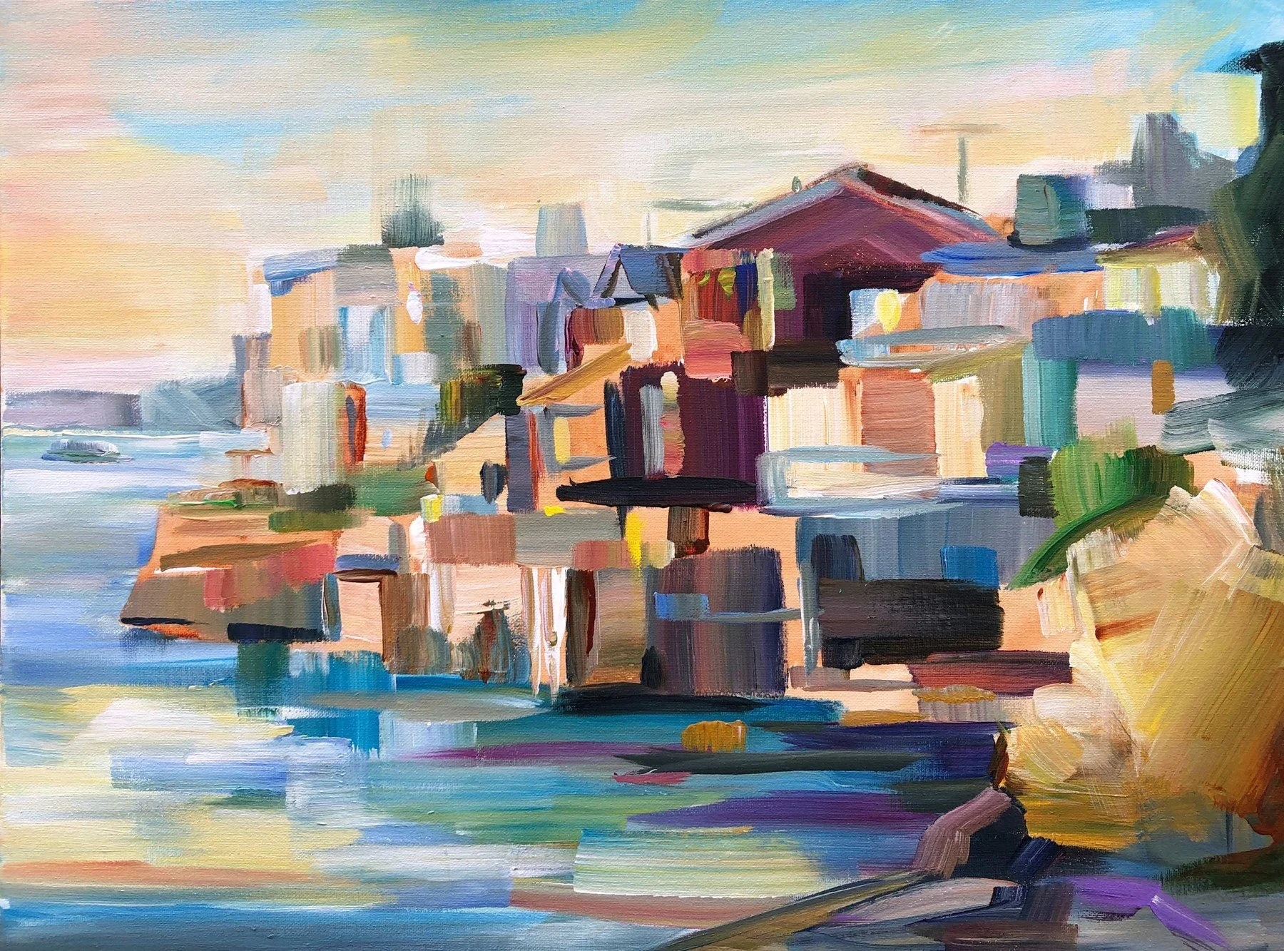 Brooke Borcherding 
 September Afternoon (Beach Dr. SW)  
18x24 
acrylic on canvas 
$1,250