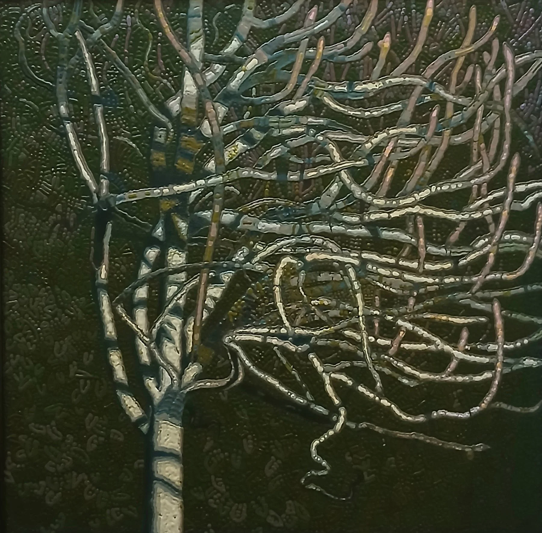 David Harrison 
 Heliotropism  
36x36 
acrylic on panel 
$3,000
