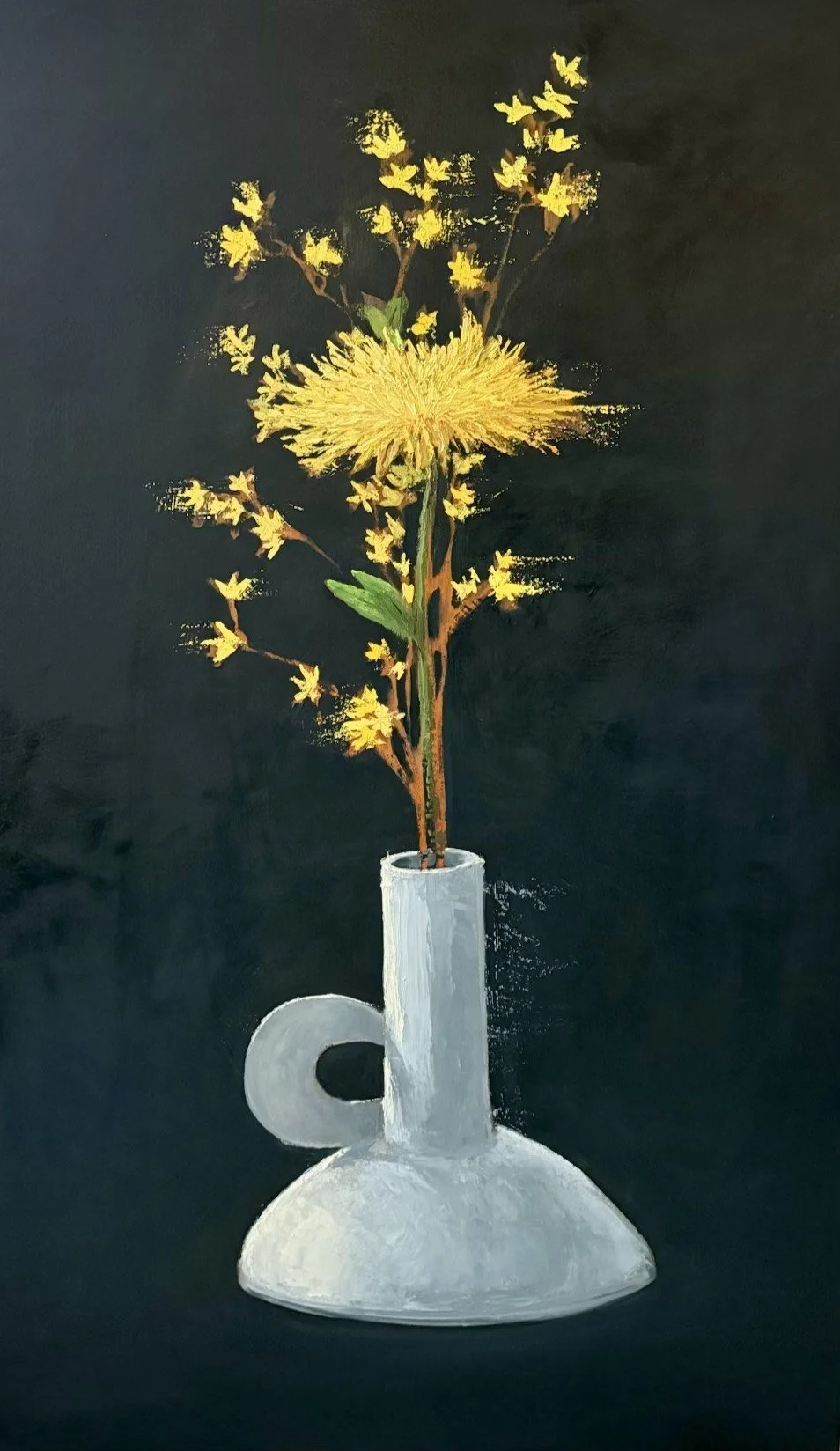 Cheryl Zahniser 
 Yellow Beauty  
48x30 
oil on canvas 
$2,400