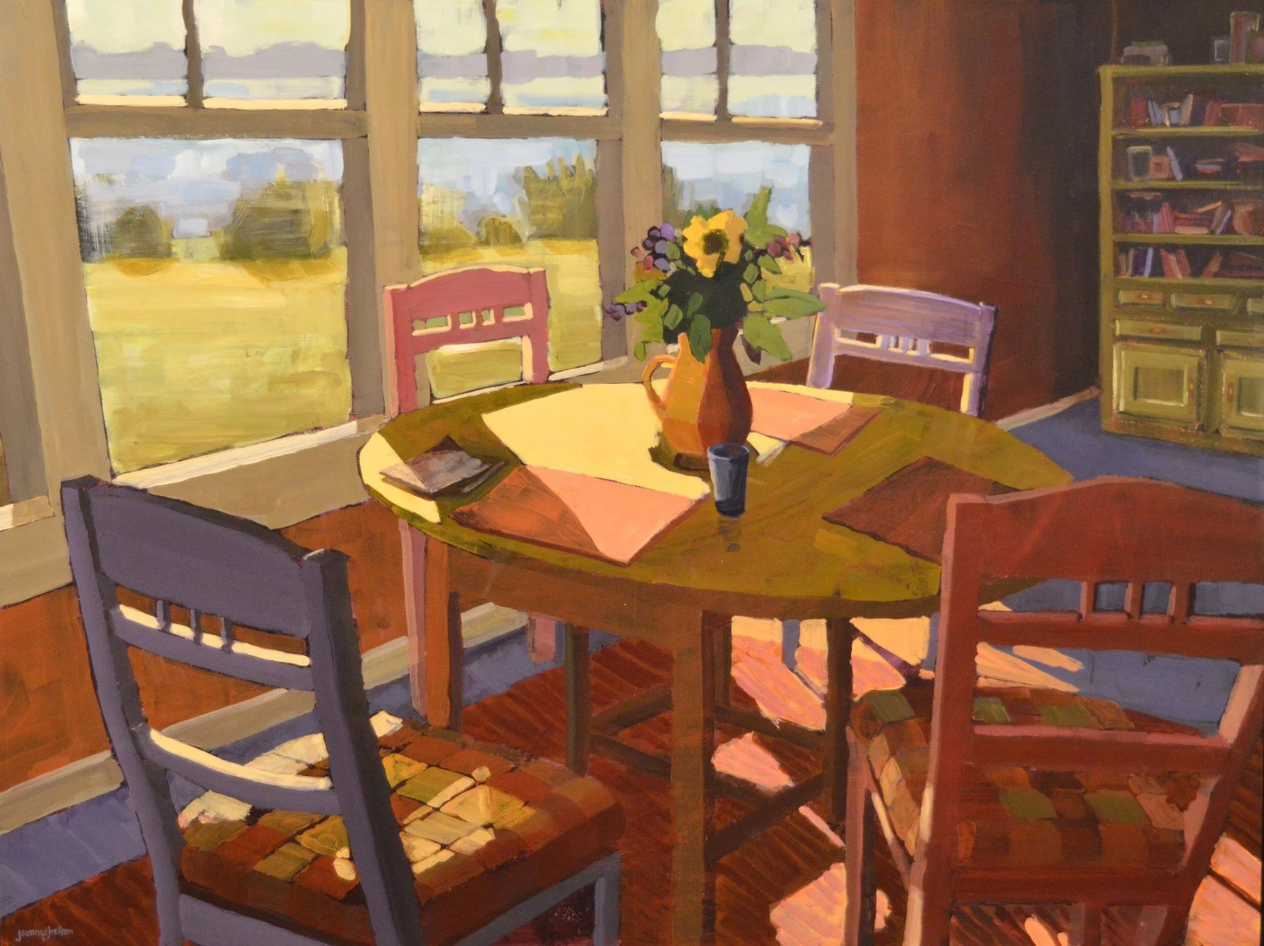 Joanne Shellan -  Stillness in Light  
acrylic 24x32 
$2,100