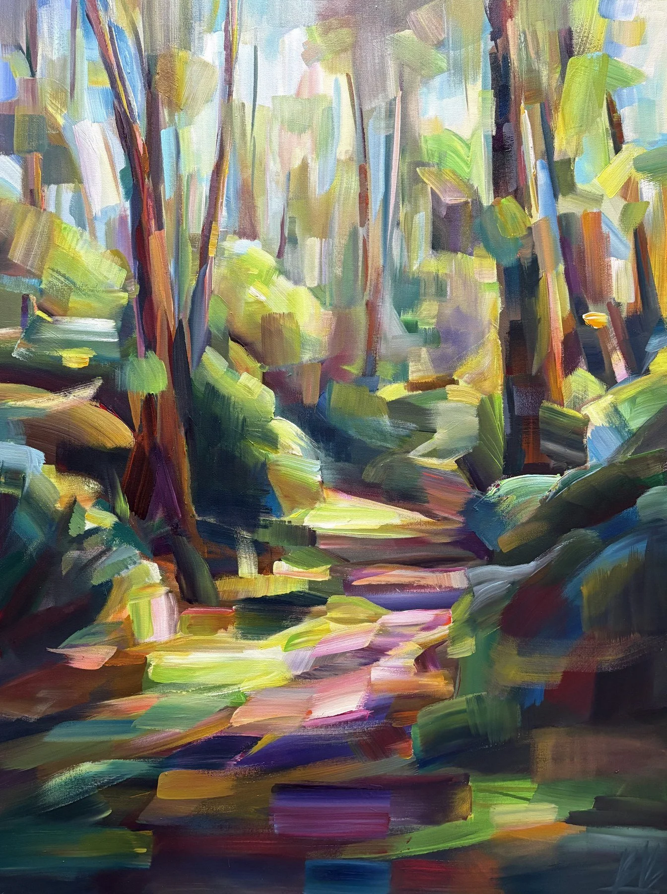 Brooke Borcherding 
 Light My Way  
48x36 
acrylic on canvas 
$3,850