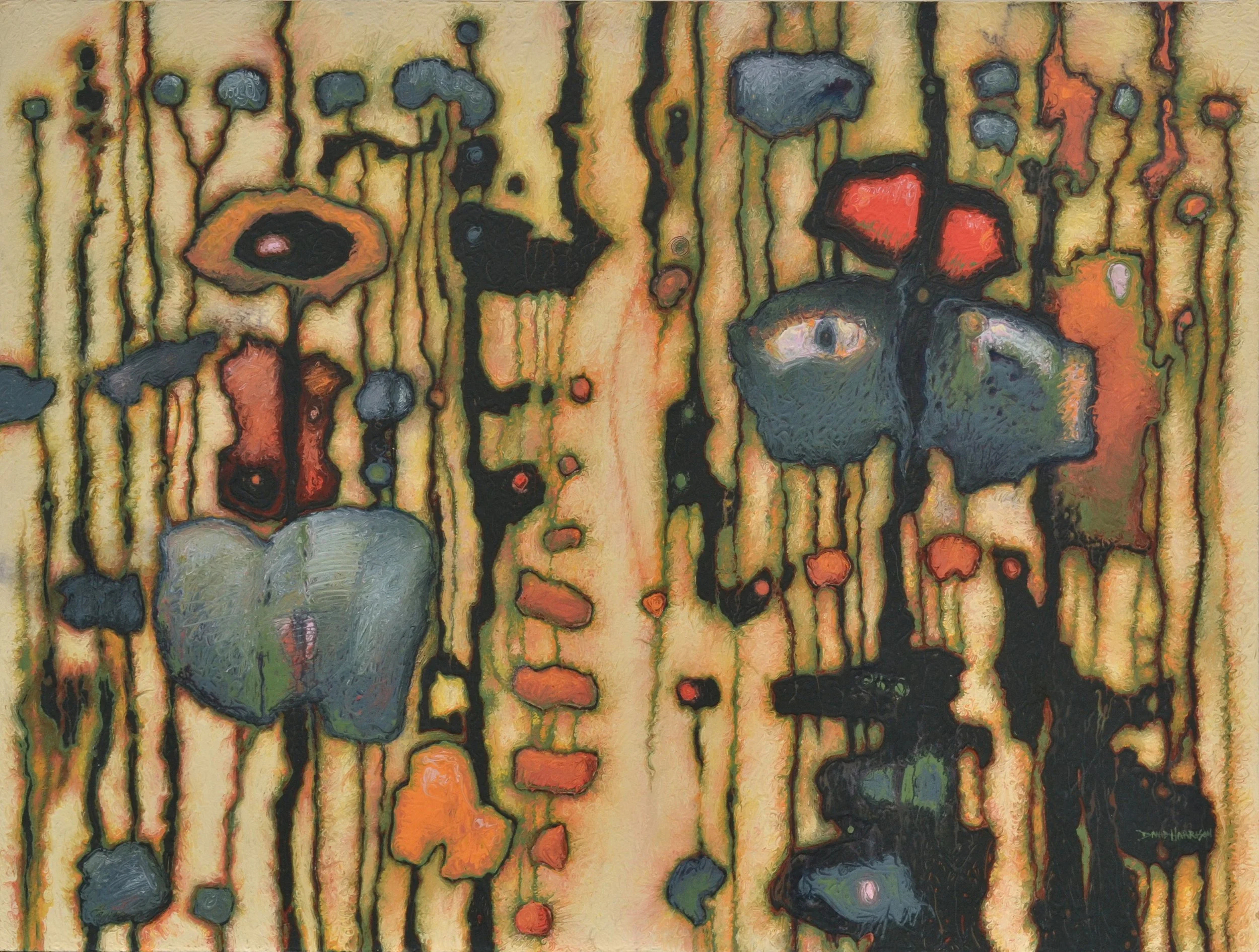 David Harrison -  Sasquash  
acrylic on board 36x48 
$40,000