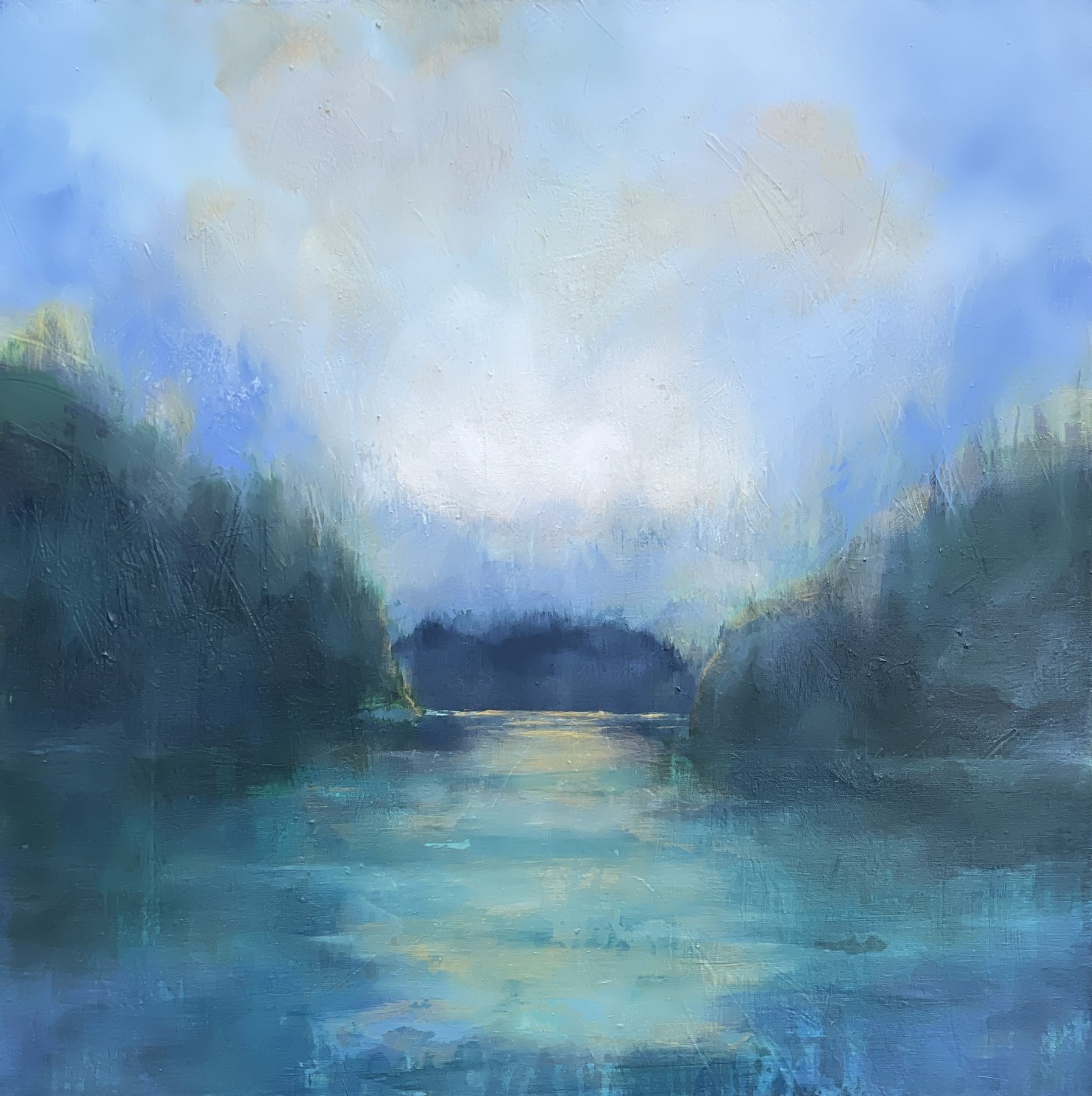 Lisa Lamoreaux 
 Distant Light  
20x20 
acrylic on canvas 
$1,200