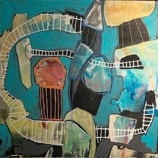 Billy Kincaid 
 Untitled VII  
25x25 
acrylic plaster latex on panel 
$1,500
