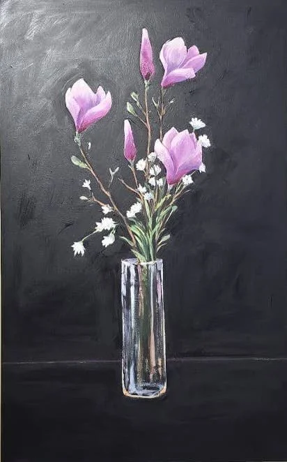Cheryl Zahniser 
 Pink  
48x36 
oil on canvas 
$2,400