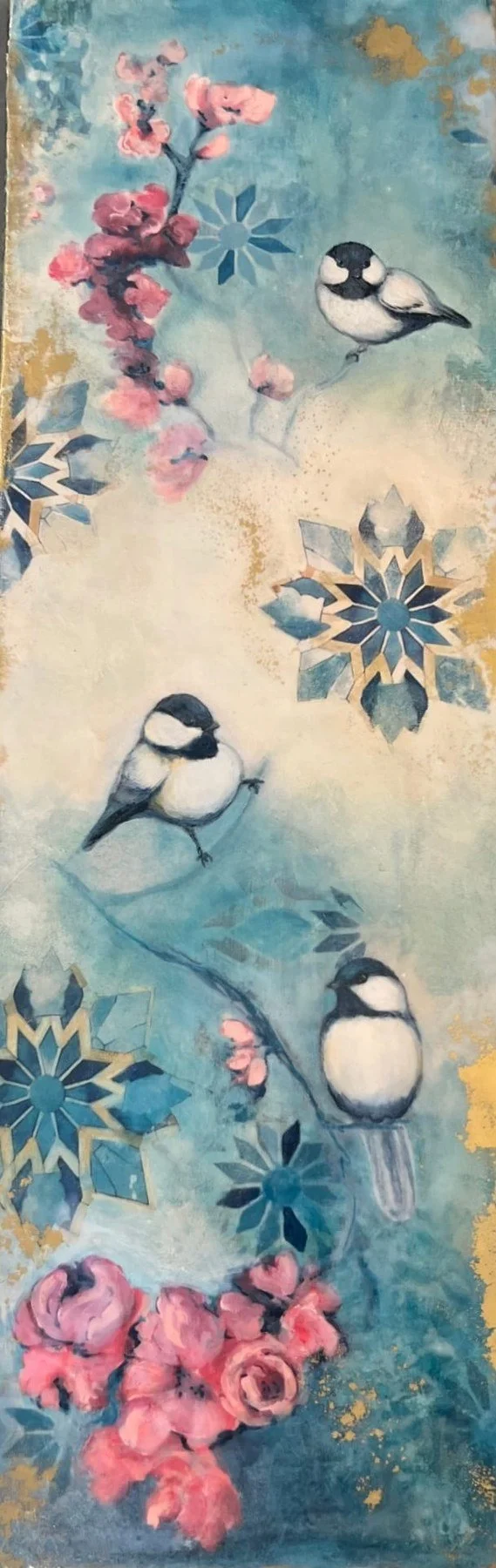 Debbie Bianchi 
 Secrets of Iznik  
24x8 
mixed media on canvas 
$325
