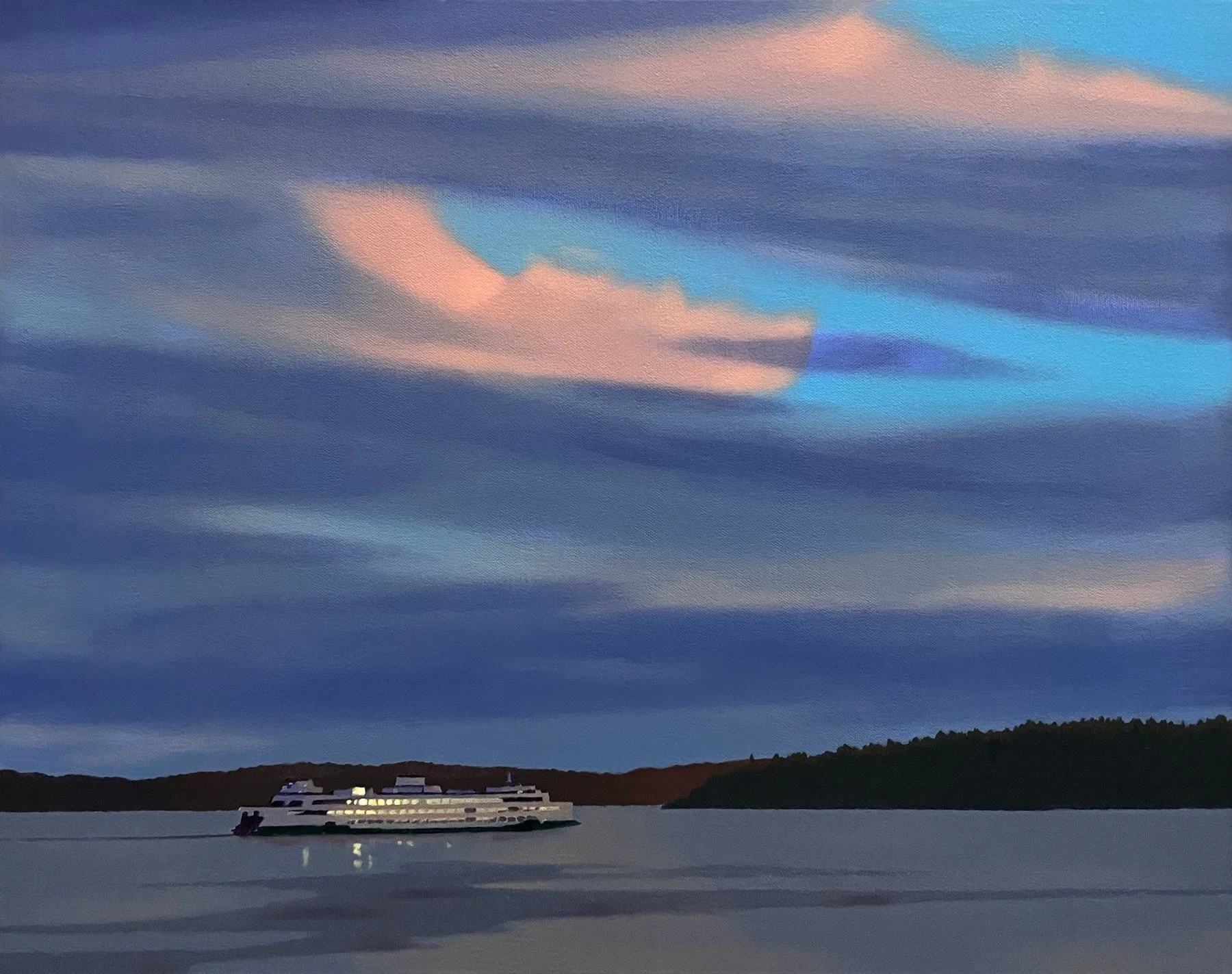 Chris Holt 
 Last Light  
18x24 
oil on canvas 
$1,800