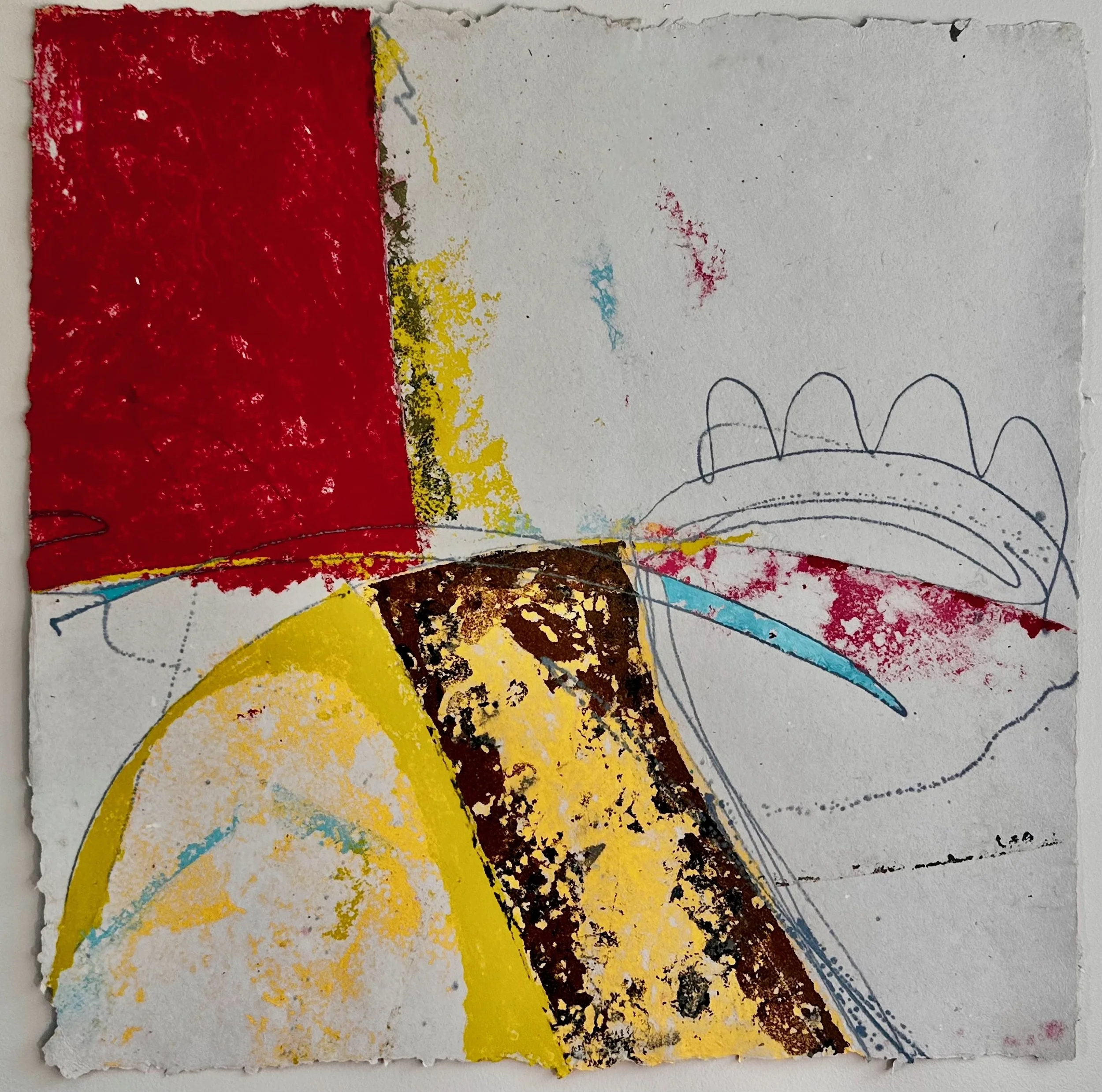 Lea Basile-Lazarus 
 A Moment  
paper pulp painting 
32x32 
$2,200