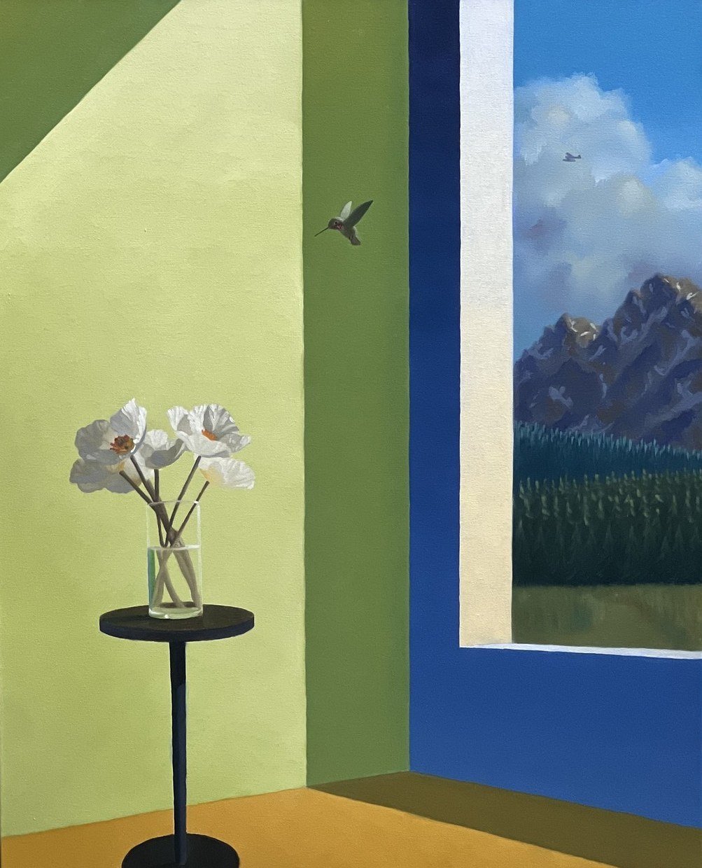 Chris Holt 
 The Messenger  
30x24 
oil on canvas 
$2,500